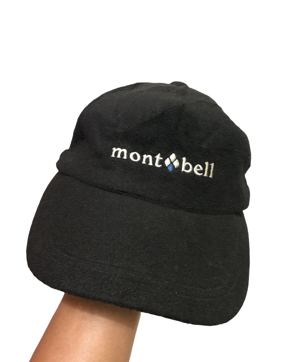 image of Vintage Montbell Fleece Winter Cap/hat Polartec in Black, Men's