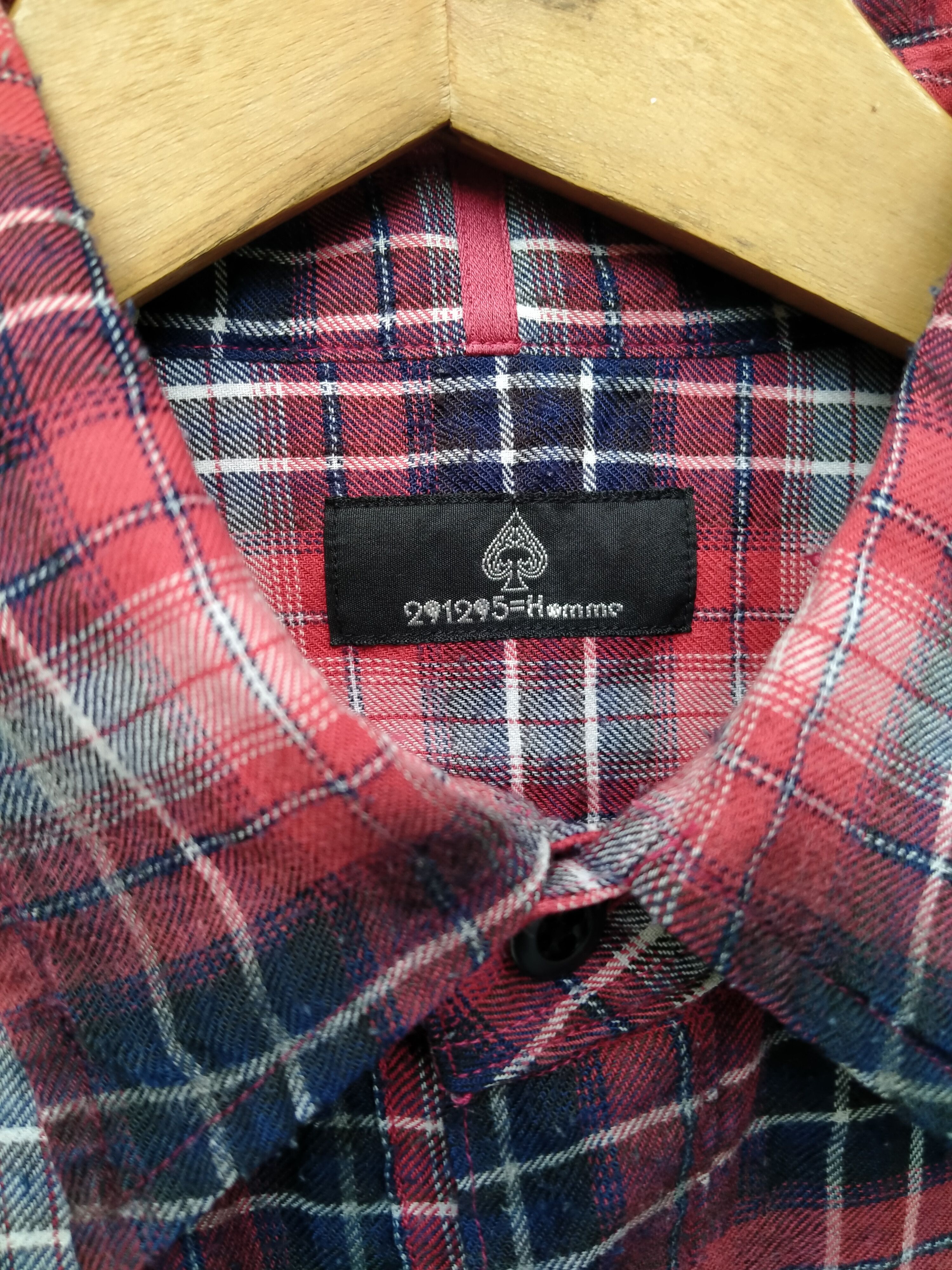 20471120 Japanese Brand 291295 Homme Tartan Plaid Shadow Size US M / EU 48-50 / 2 - 9 Thumbnail