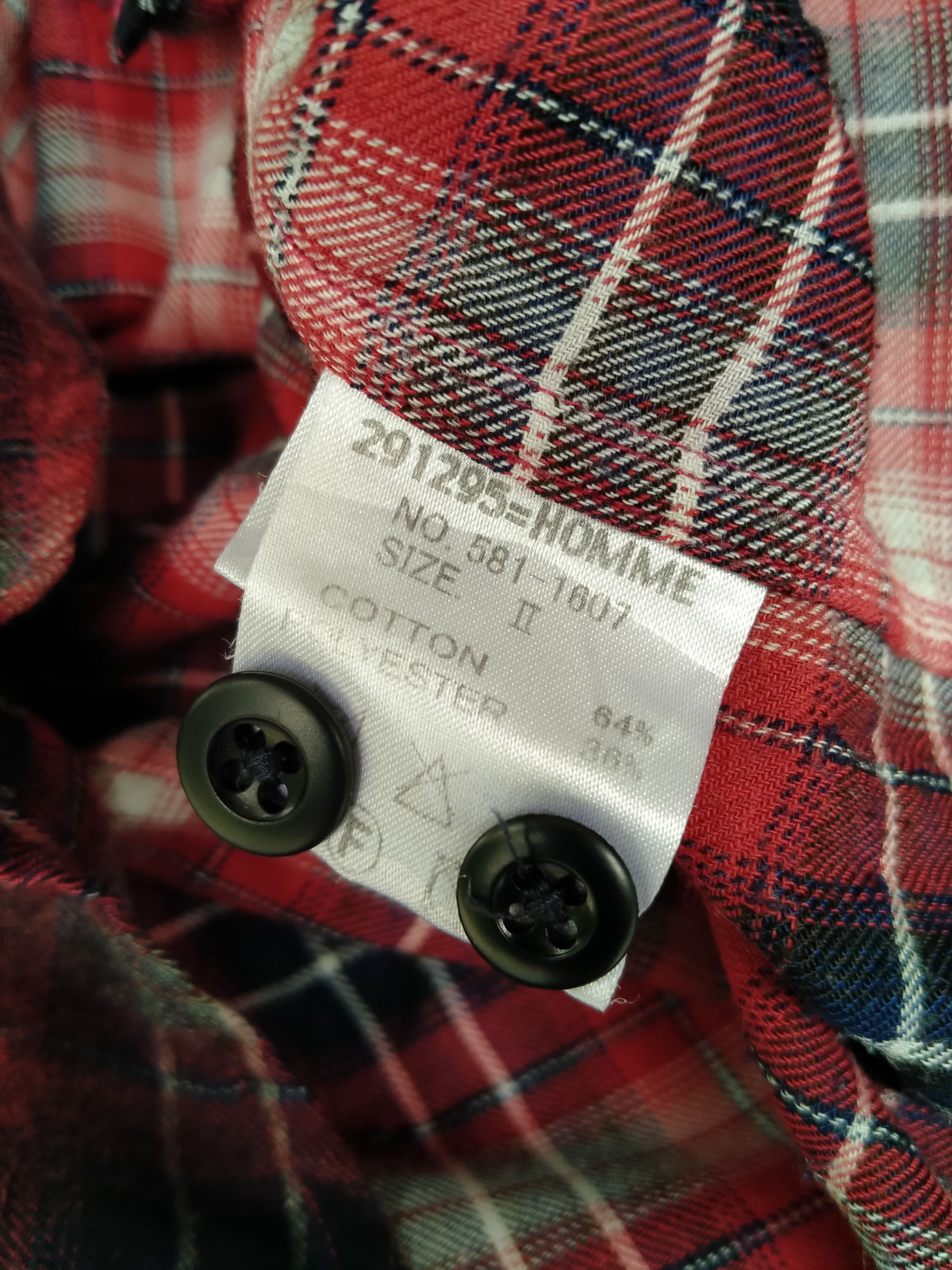 20471120 Japanese Brand 291295 Homme Tartan Plaid Shadow Size US M / EU 48-50 / 2 - 10 Thumbnail
