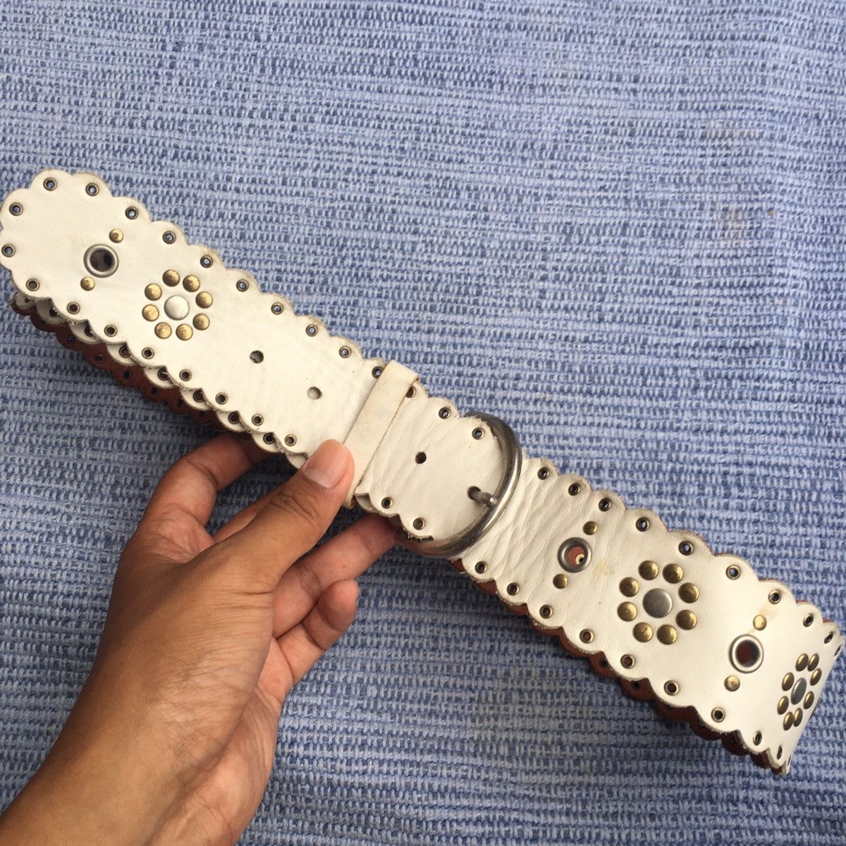 Paul Smith white leather belt Size ONE SIZE - 1 Thumbnail
