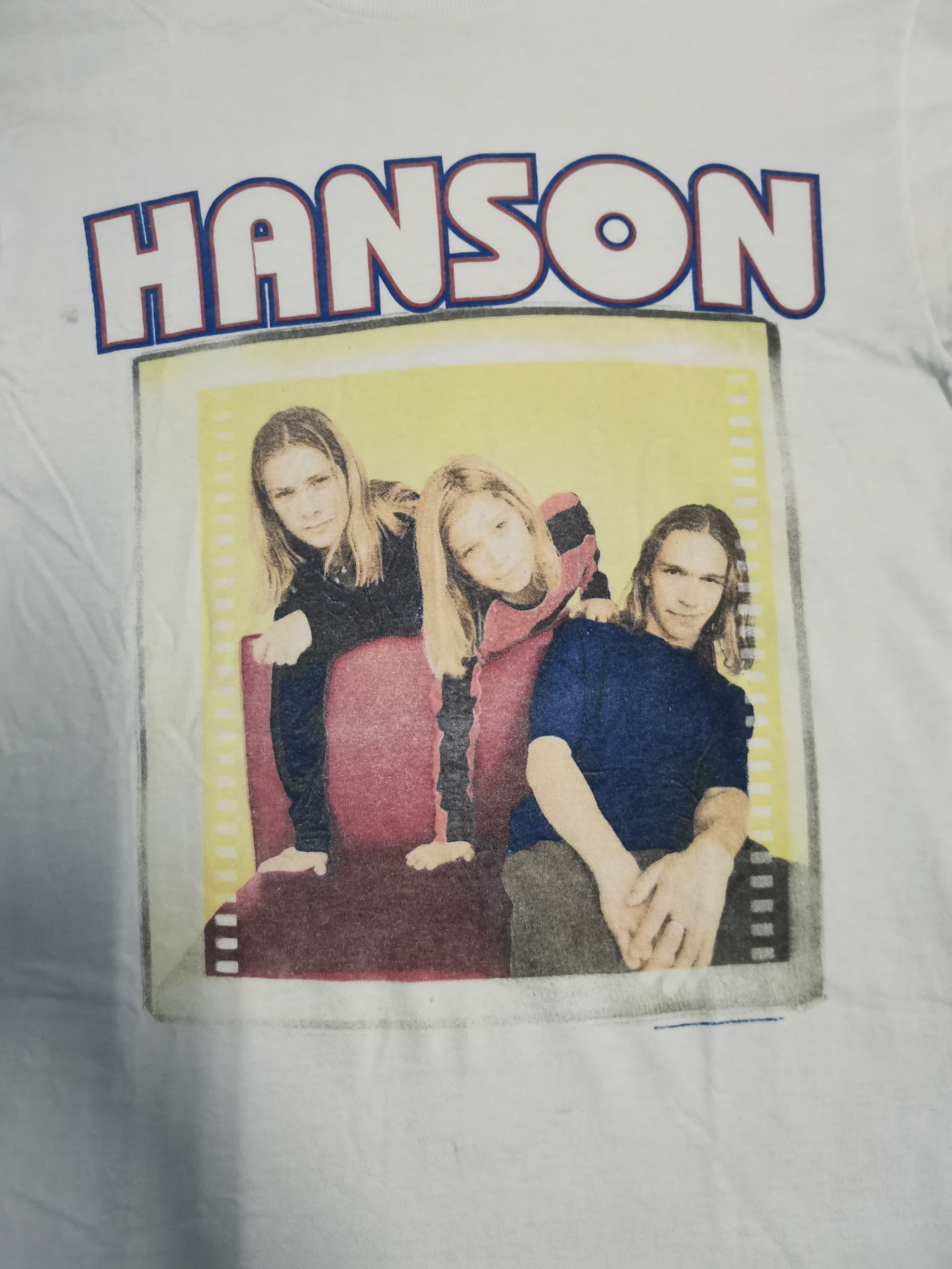 image of 1990X Clothing x Band Tees Vintage Hanson 90's Band Tee Nirvana Silverchair Rock Grunge in White (S