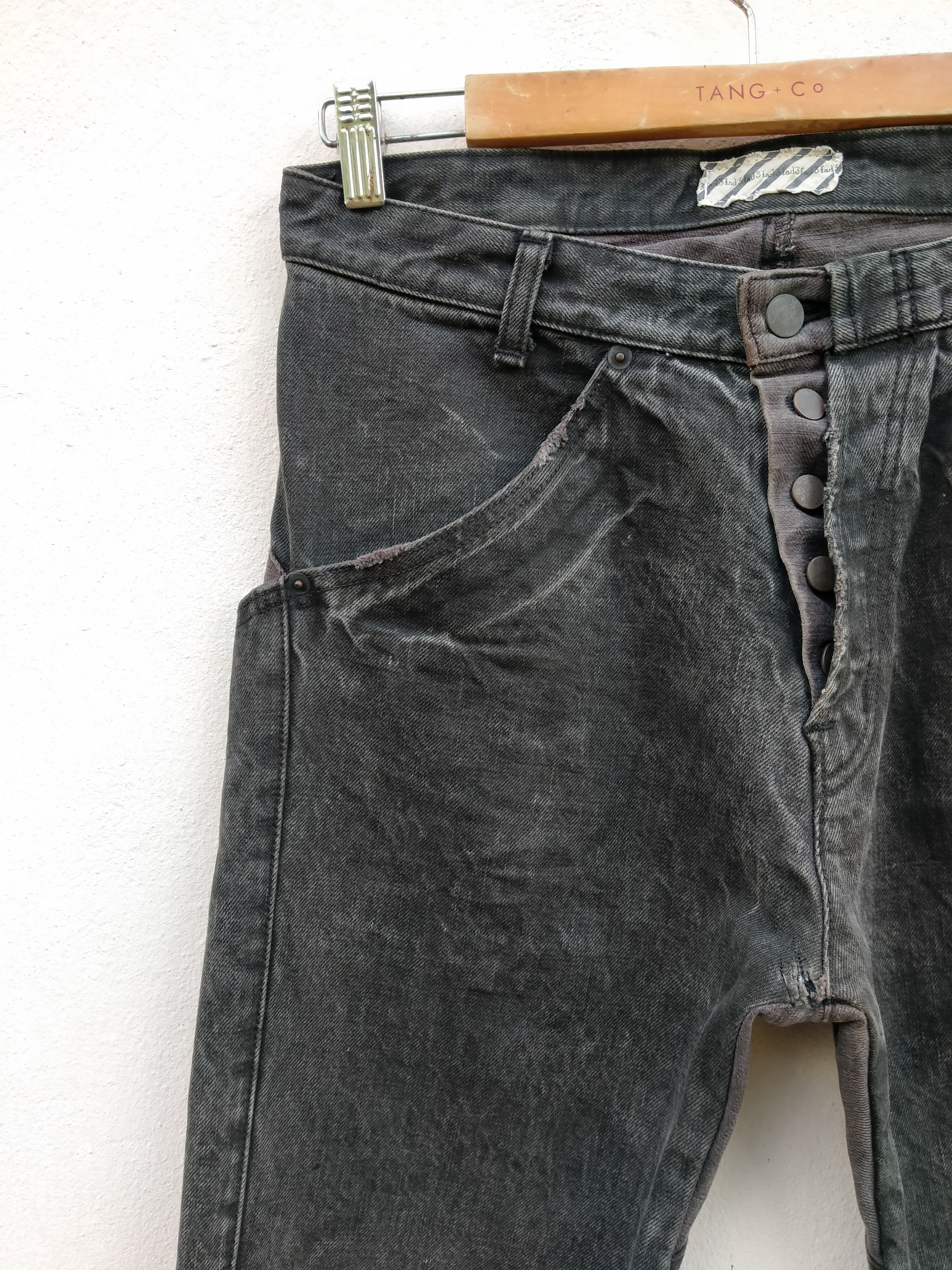 Beauty Beast Japanese Brand 3Fad Distressed Denim Jeans Size US 31 - 7 Thumbnail
