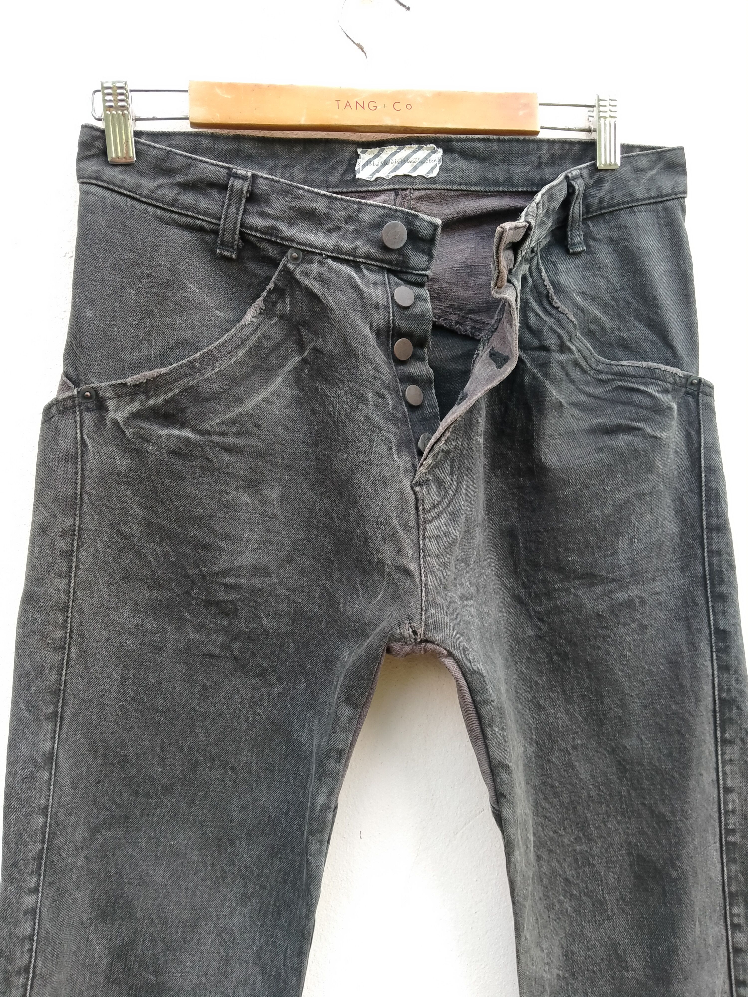 Beauty Beast Japanese Brand 3Fad Distressed Denim Jeans Size US 31 - 3 Thumbnail