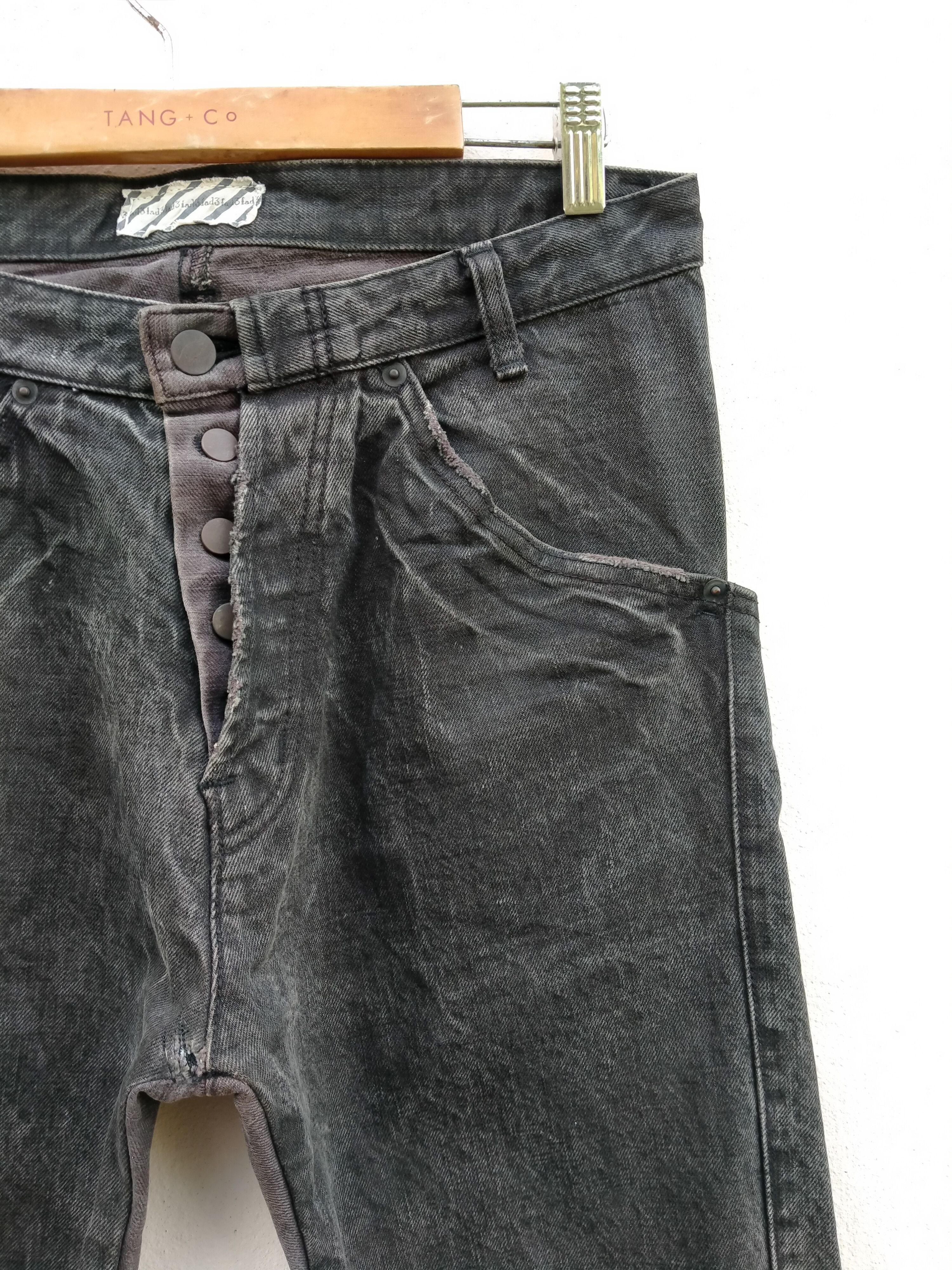 Beauty Beast Japanese Brand 3Fad Distressed Denim Jeans Size US 31 - 10 Thumbnail