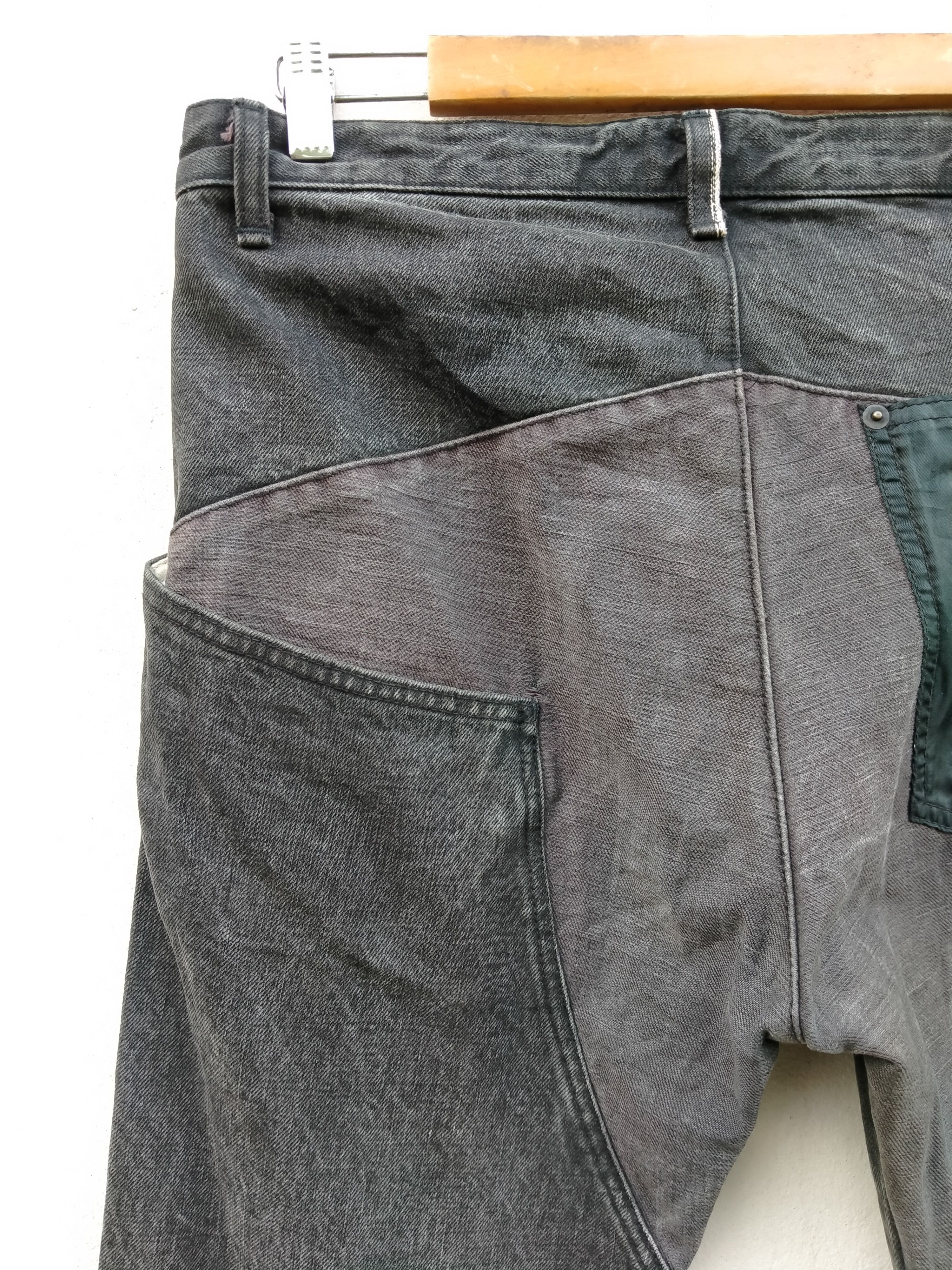 Beauty Beast Japanese Brand 3Fad Distressed Denim Jeans Size US 31 - 14 Thumbnail