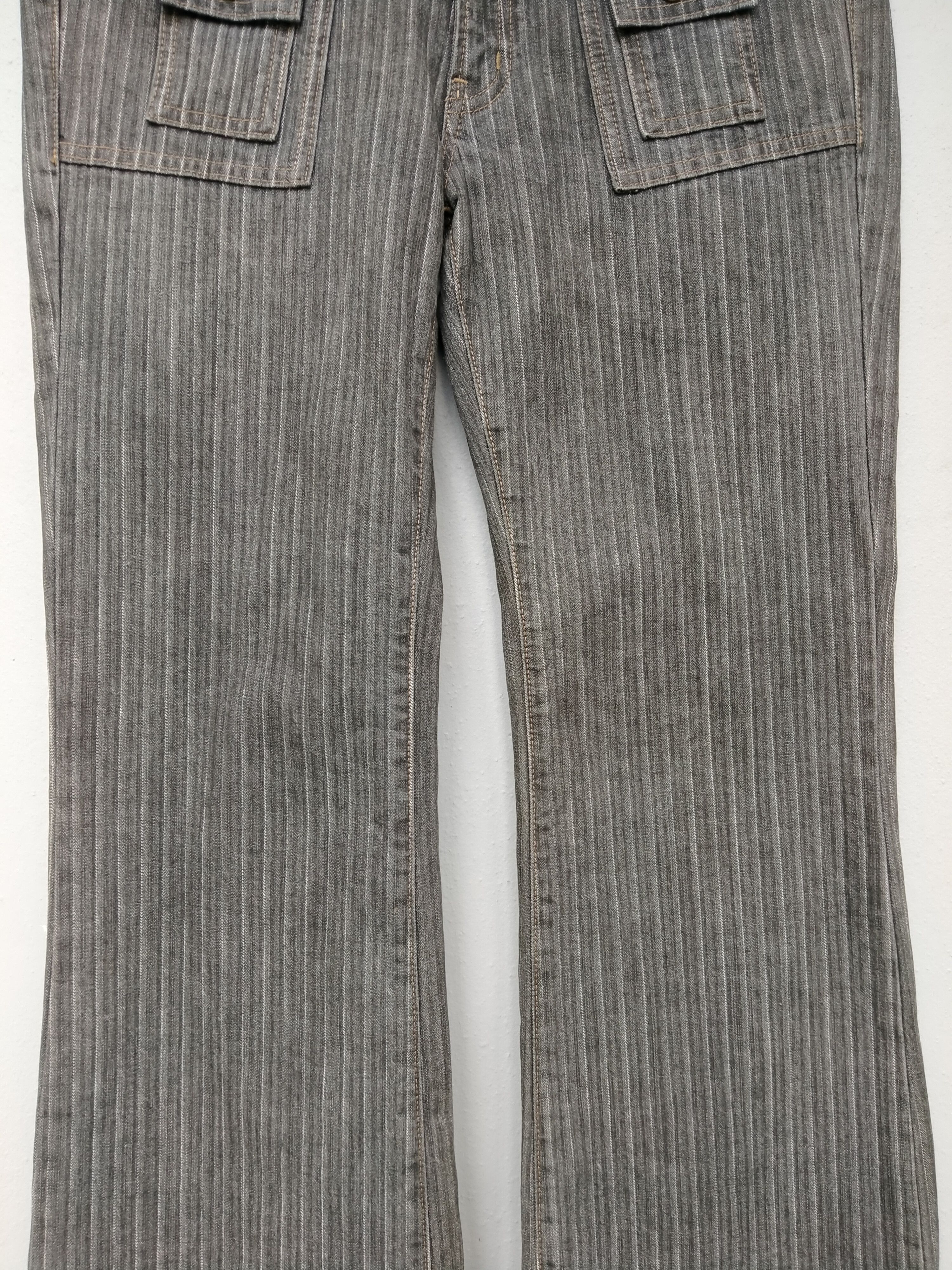 Japanese Brand Japanese Brand RuJeans Stripe Bootcut Jeans Size US 30 / EU 46 - 6 Thumbnail