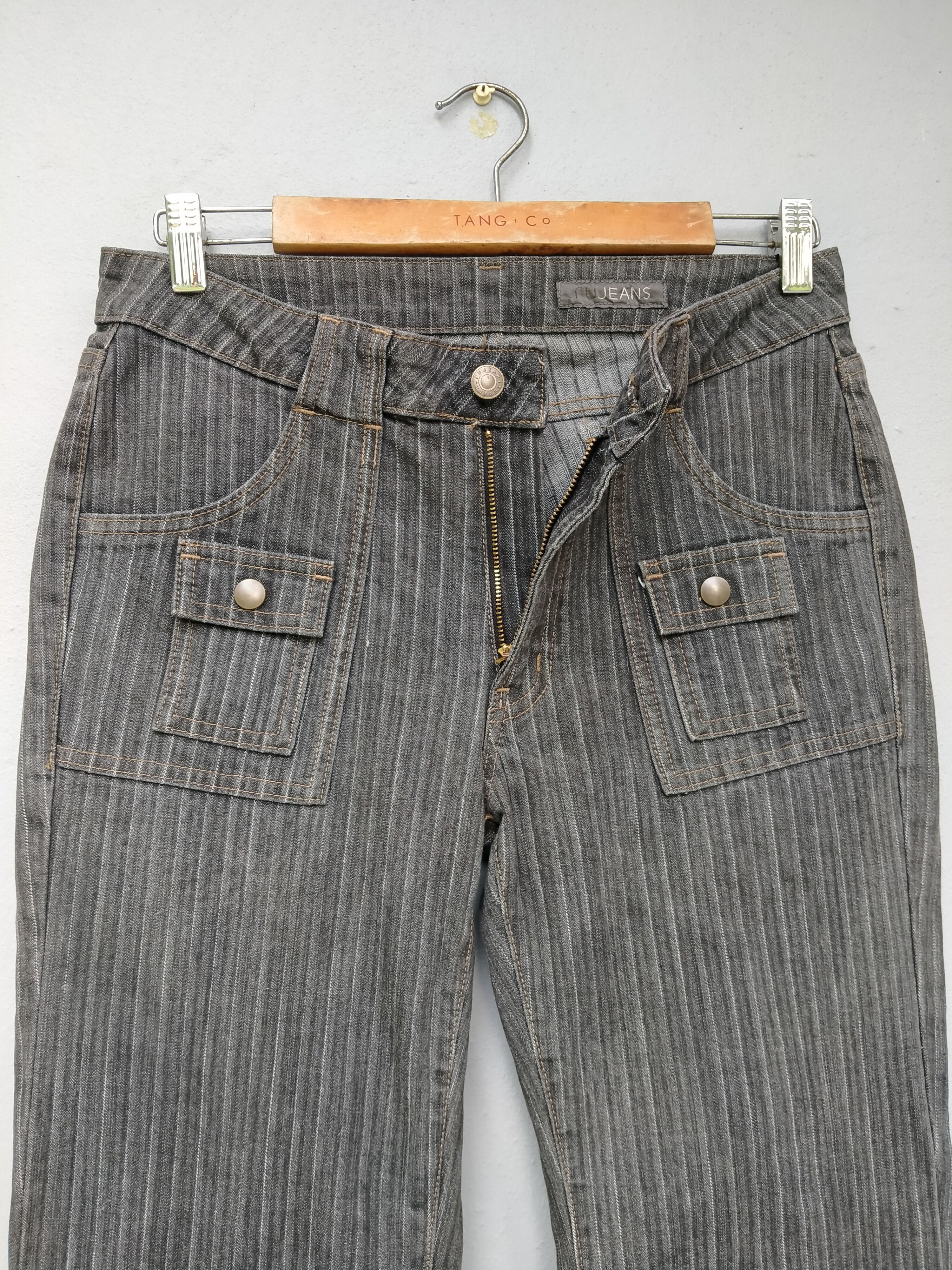 Japanese Brand Japanese Brand RuJeans Stripe Bootcut Jeans Size US 30 / EU 46 - 4 Thumbnail
