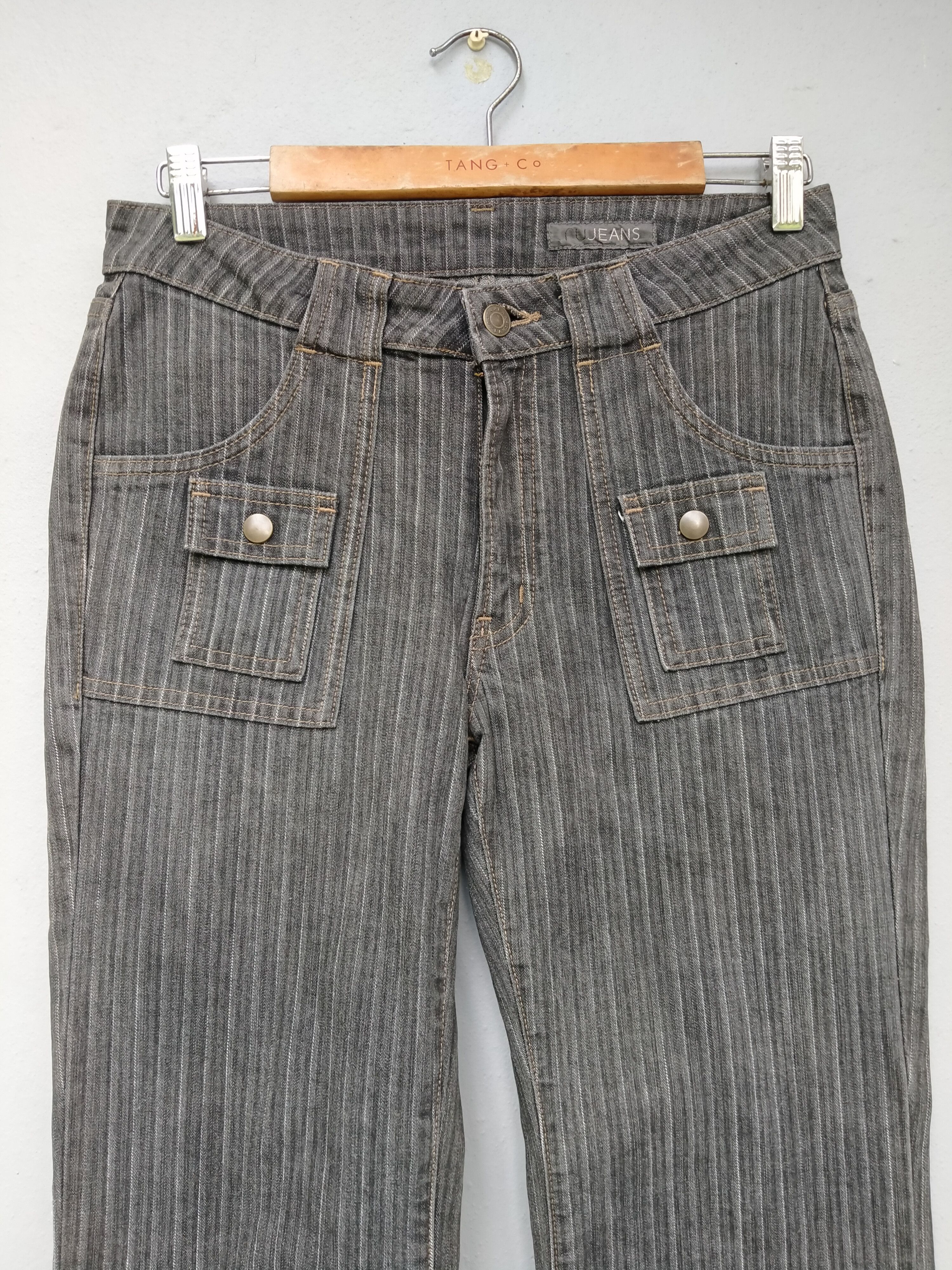 Japanese Brand Japanese Brand RuJeans Stripe Bootcut Jeans Size US 30 / EU 46 - 5 Thumbnail