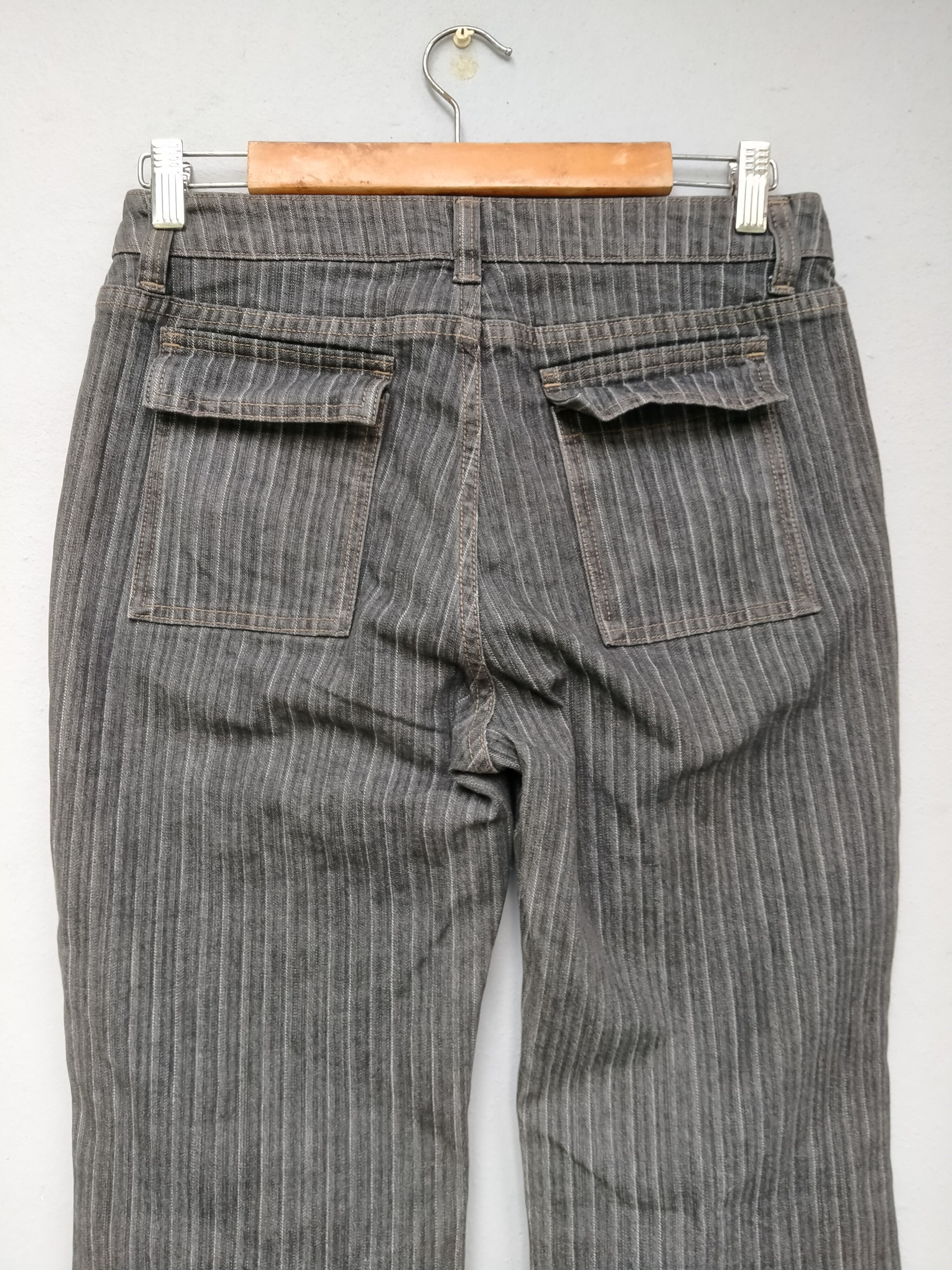 Japanese Brand Japanese Brand RuJeans Stripe Bootcut Jeans Size US 30 / EU 46 - 8 Thumbnail