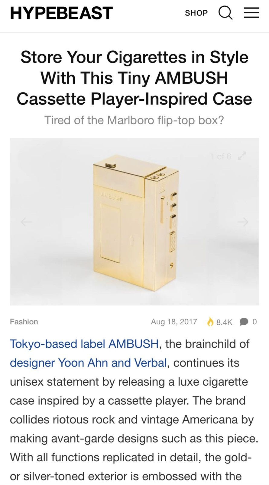 Ambush Design 🔥Rare Ambush Art piece cigarette case box clutch card holder Size ONE SIZE - 5 Thumbnail