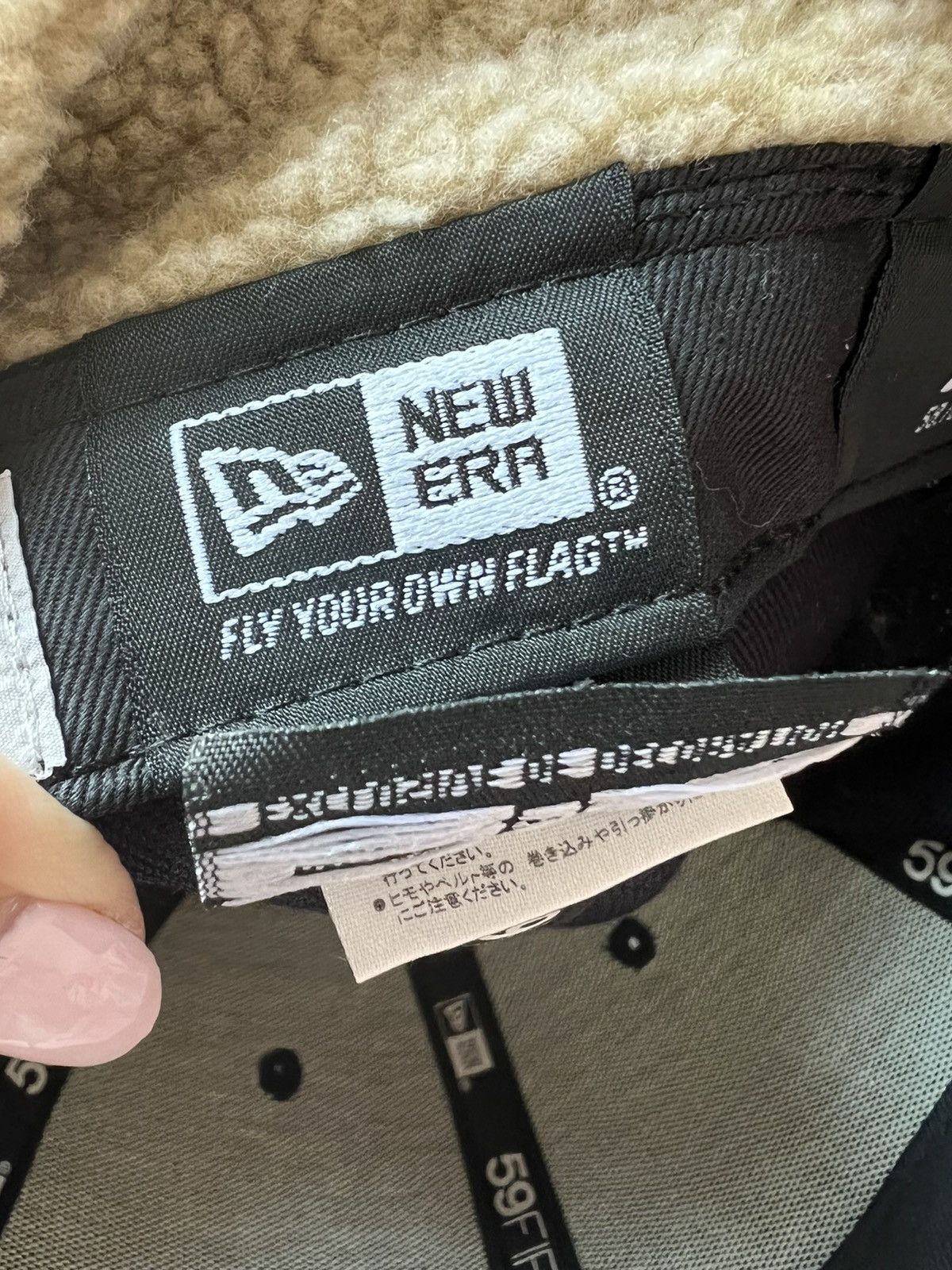 New Era × Yohji Yamamoto 🔥 Rare! Yohji Yamamoto x New Era Shearling Ear flap Cap Hat Size ONE SIZE - 6 Thumbnail