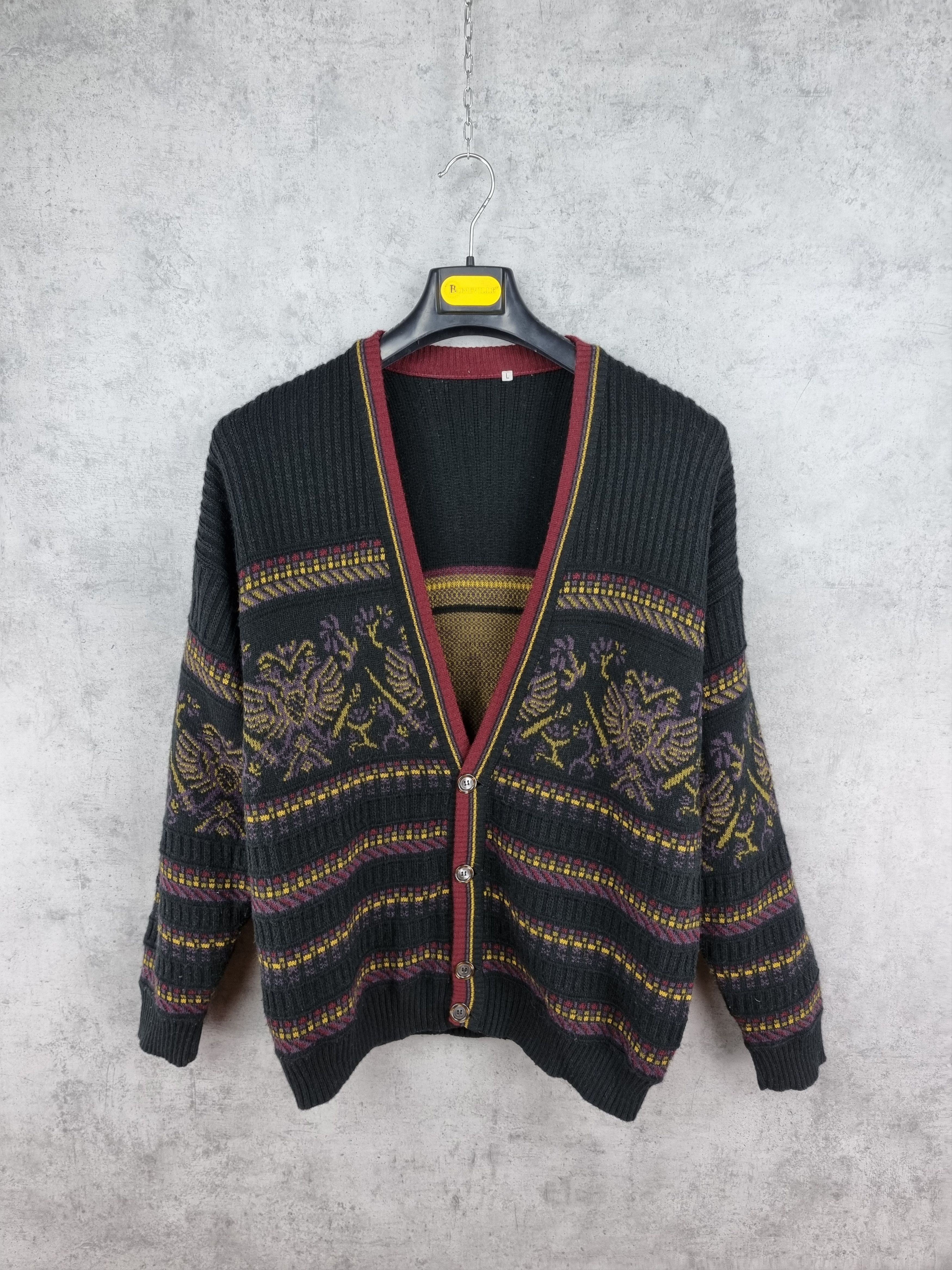 Other Unique Cardigan Native knitwear Vintage Piece Tyler style Size US L / EU 52-54 / 3 - 3 Thumbnail