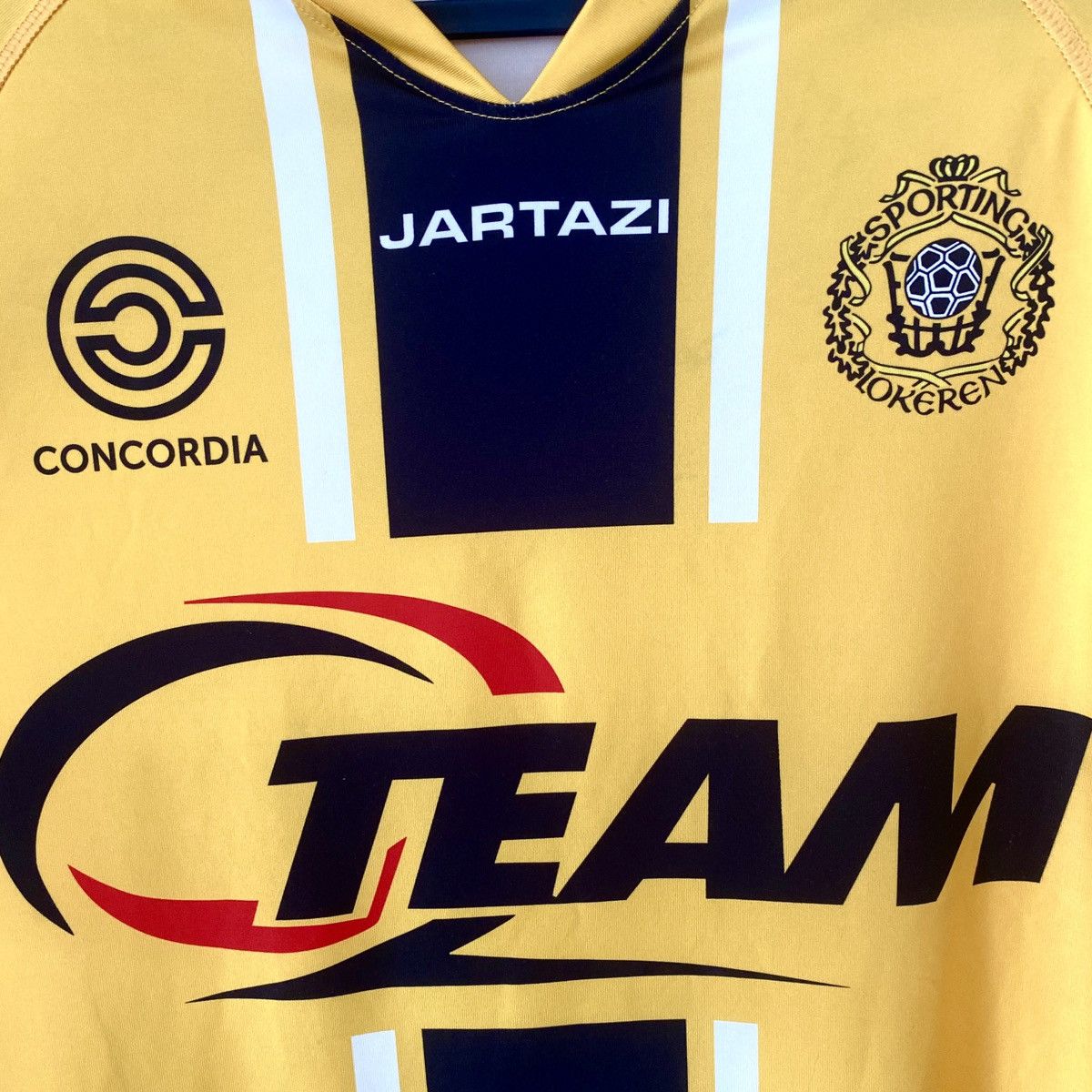 Vintage 2014 2015 Sporting Lokeren Belgium Jartazi Soccer Jersey Kit Size US M / EU 48-50 / 2 - 3 Thumbnail