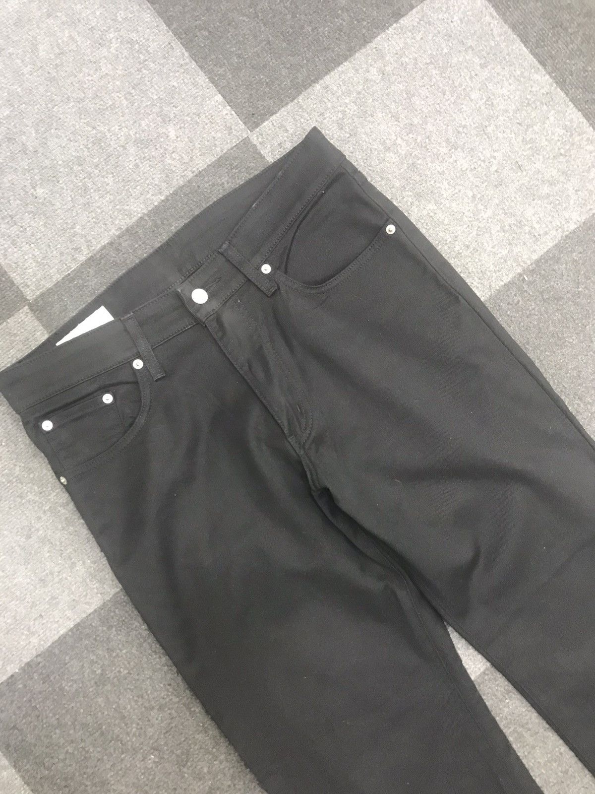 Edwin × Japanese Brand Edwin 503 Stretchable Regular SuperblackJeans Size US 34 / EU 50 - 2 Thumbnail