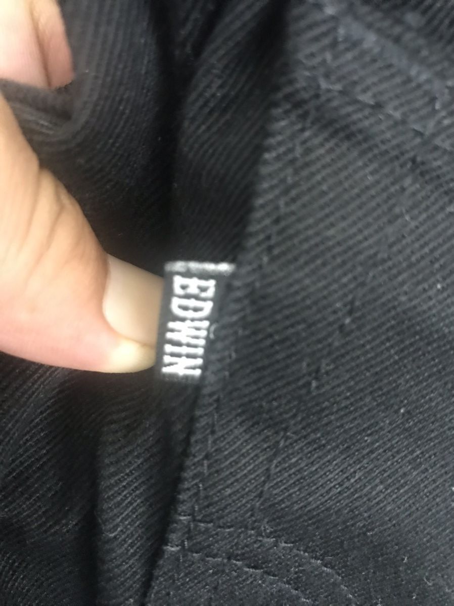 Edwin × Japanese Brand Edwin 503 Stretchable Regular SuperblackJeans Size US 34 / EU 50 - 11 Thumbnail