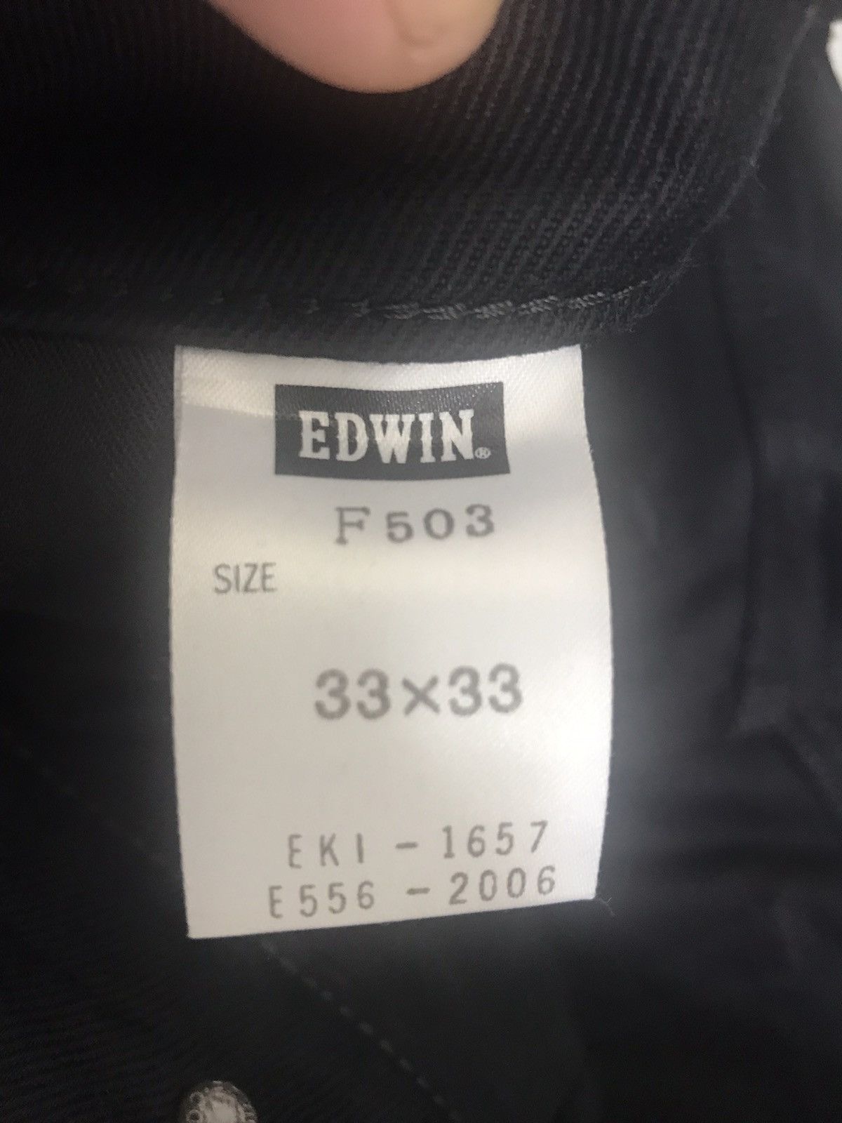 Edwin × Japanese Brand Edwin 503 Stretchable Regular SuperblackJeans Size US 34 / EU 50 - 6 Thumbnail