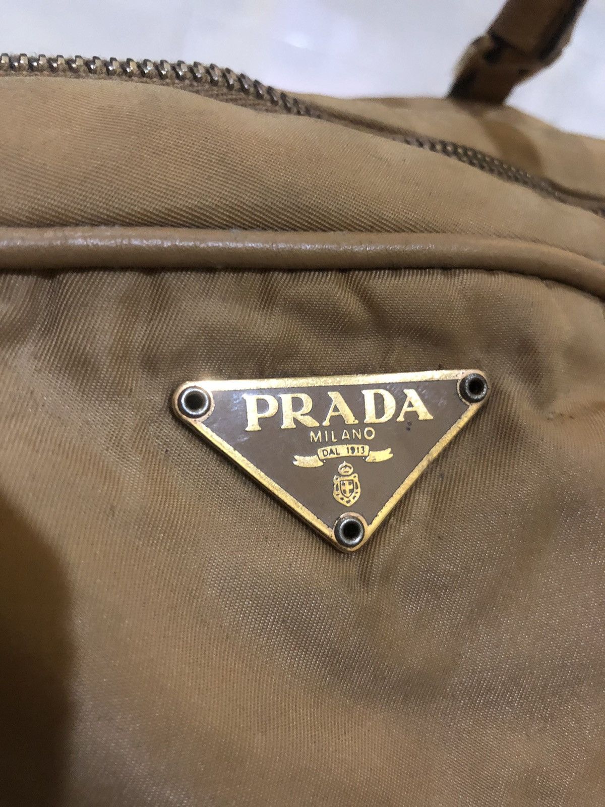 Prada VINTAGE PRADA TOTE BEG NYLON PLUS LEATHER MADE IN ITALY Size ONE SIZE - 10 Thumbnail