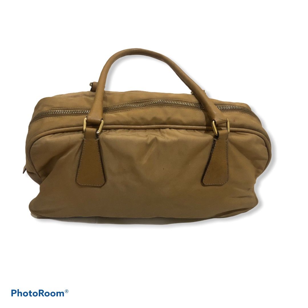 Prada VINTAGE PRADA TOTE BEG NYLON PLUS LEATHER MADE IN ITALY Size ONE SIZE - 2 Thumbnail