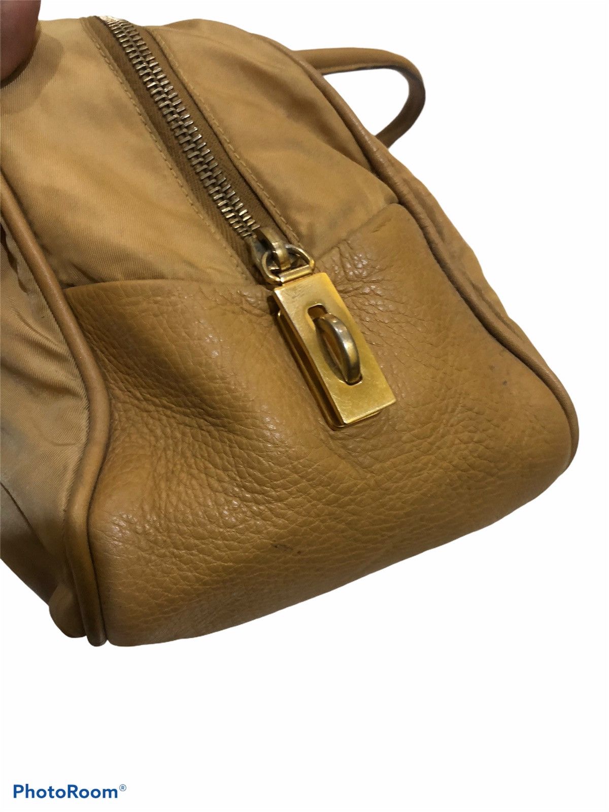 Prada VINTAGE PRADA TOTE BEG NYLON PLUS LEATHER MADE IN ITALY Size ONE SIZE - 4 Thumbnail