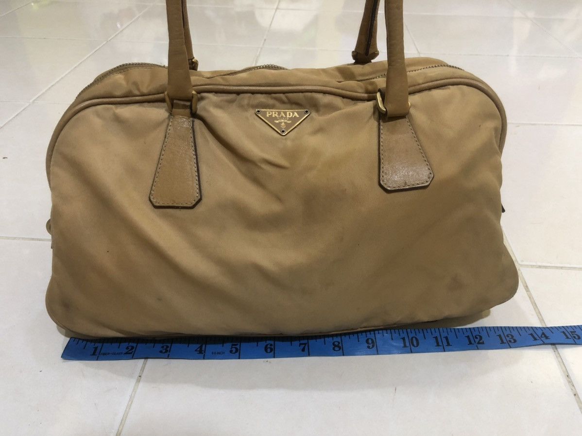 Prada VINTAGE PRADA TOTE BEG NYLON PLUS LEATHER MADE IN ITALY Size ONE SIZE - 11 Thumbnail