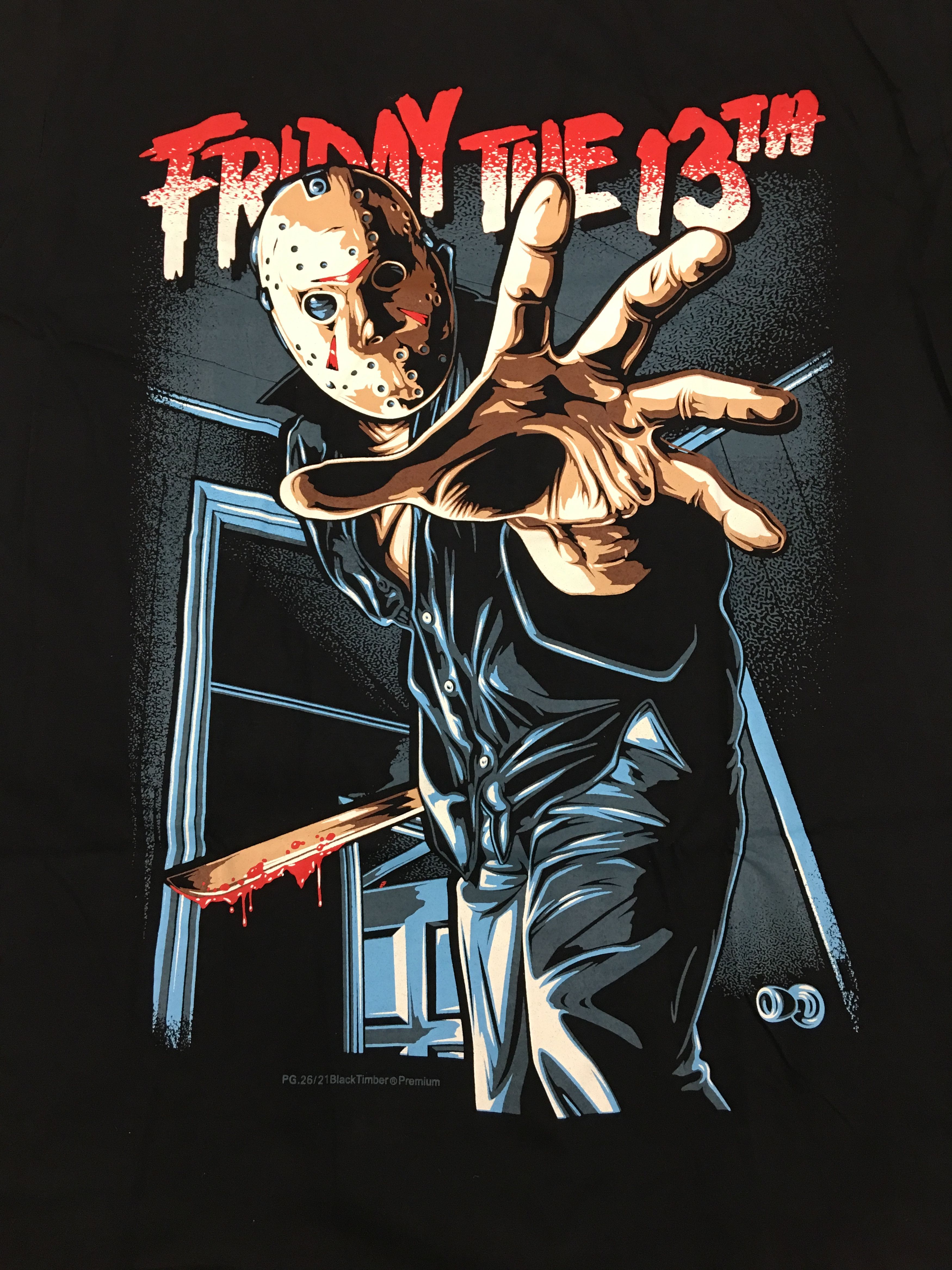 Other Friday 13th Jason Voorhees Graphic Tee Black Large Size US L / EU 52-54 / 3 - 2 Thumbnail