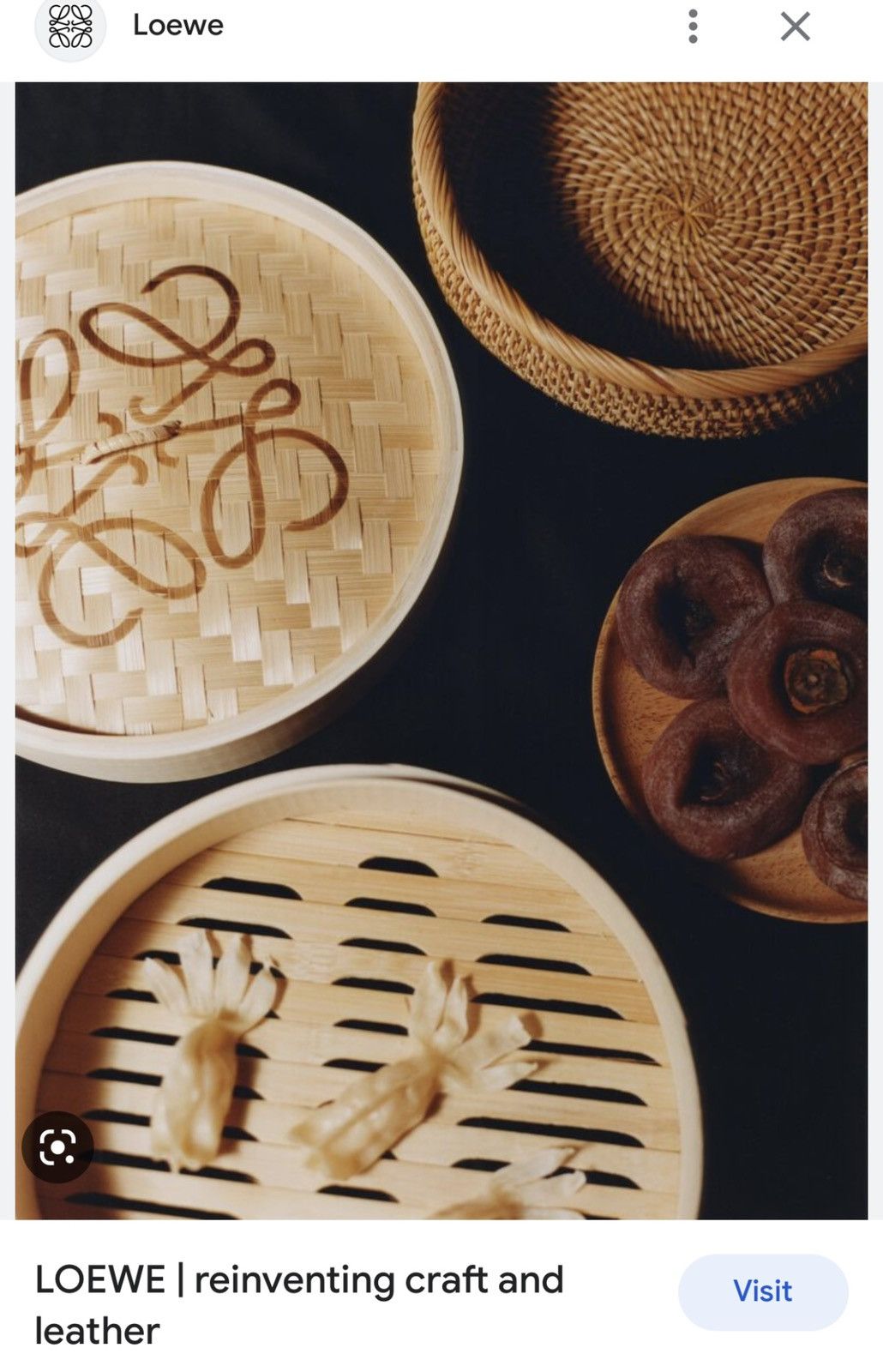 Loewe 🥢 Loewe dim sum anagram bamboo red packets in tote bag set Size ONE SIZE - 4 Thumbnail