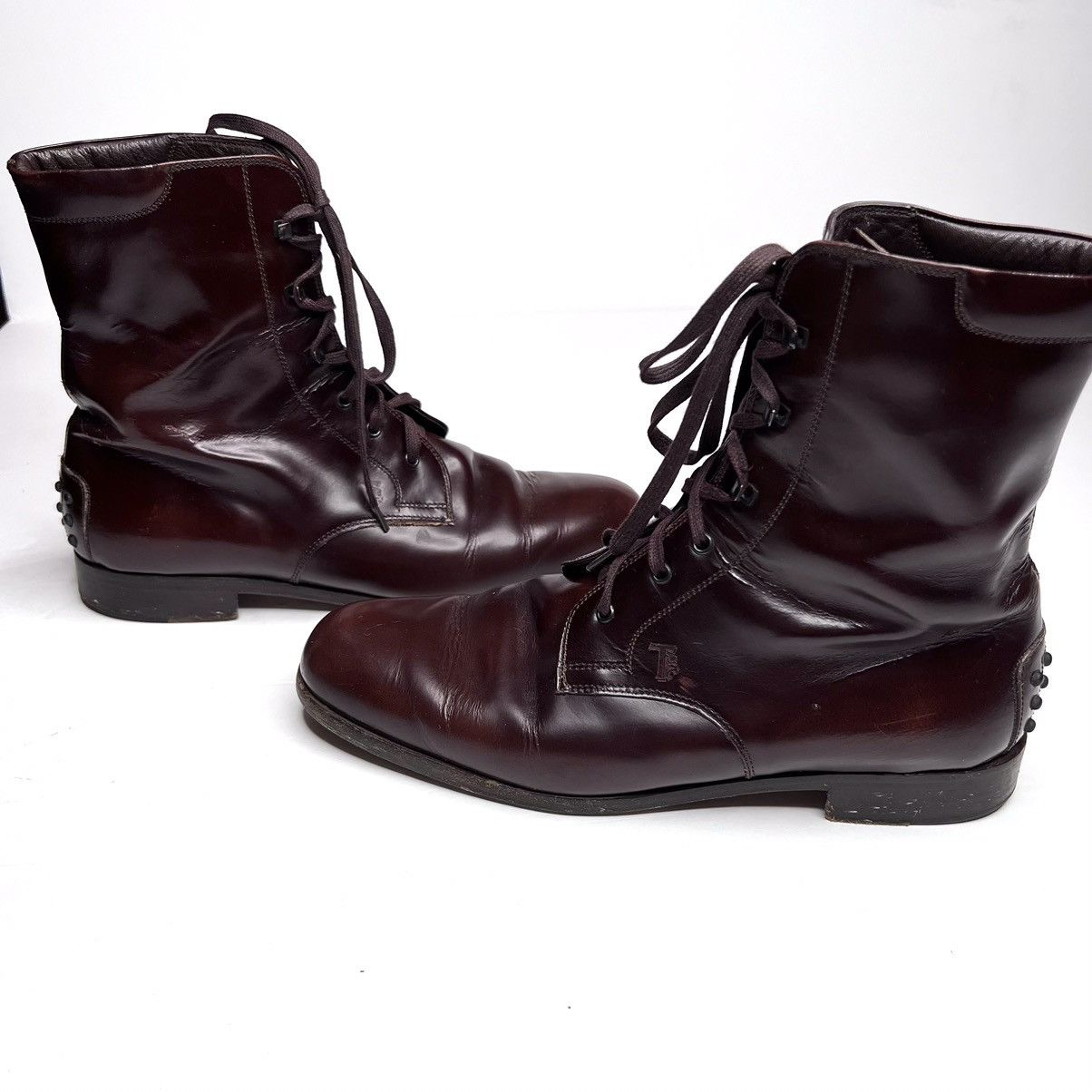Tod's Tod’s Lace-Up Pebble Sole Boots • EU 40 • Dapper Victorian Size US 8 / EU 41 - 9 Thumbnail