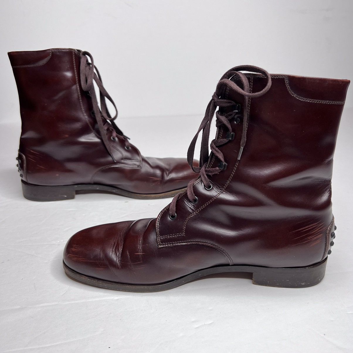 Tod's Tod’s Lace-Up Pebble Sole Boots • EU 40 • Dapper Victorian Size US 8 / EU 41 - 10 Thumbnail