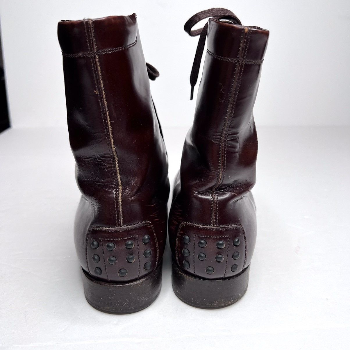 Tod's Tod’s Lace-Up Pebble Sole Boots • EU 40 • Dapper Victorian Size US 8 / EU 41 - 13 Thumbnail
