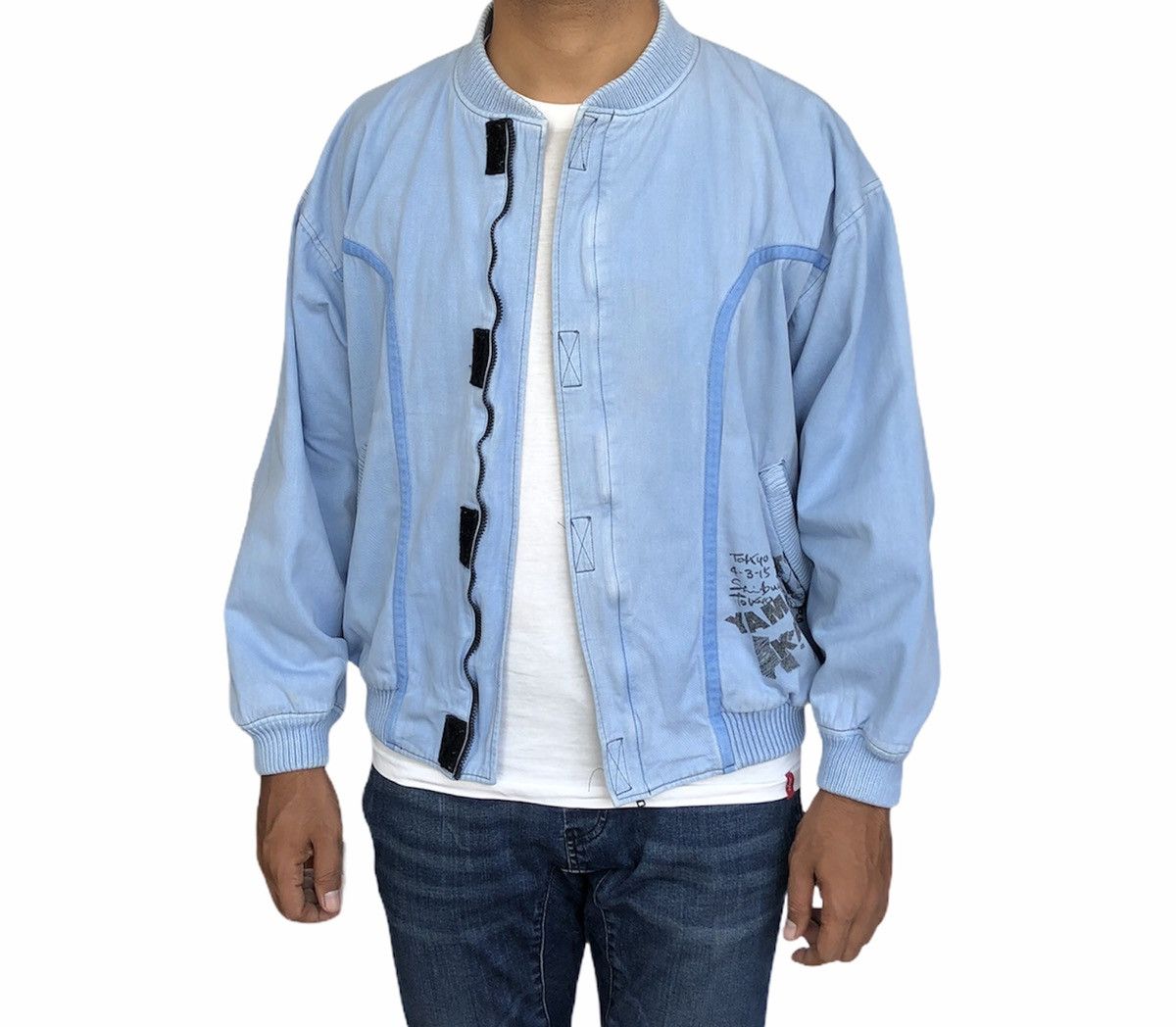 Kansai Yamamoto Archive Vintage 80s Kansai Yamamoto eyes bomber jacket Size US M / EU 48-50 / 2 - 2 Thumbnail