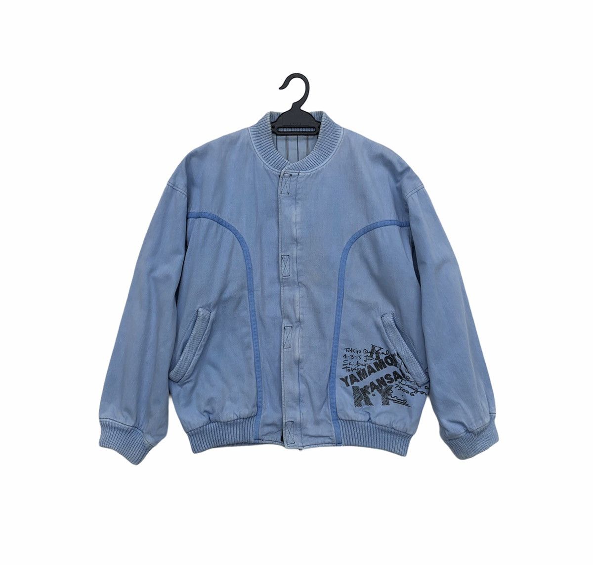 Kansai Yamamoto Archive Vintage 80s Kansai Yamamoto eyes bomber jacket Size US M / EU 48-50 / 2 - 7 Thumbnail