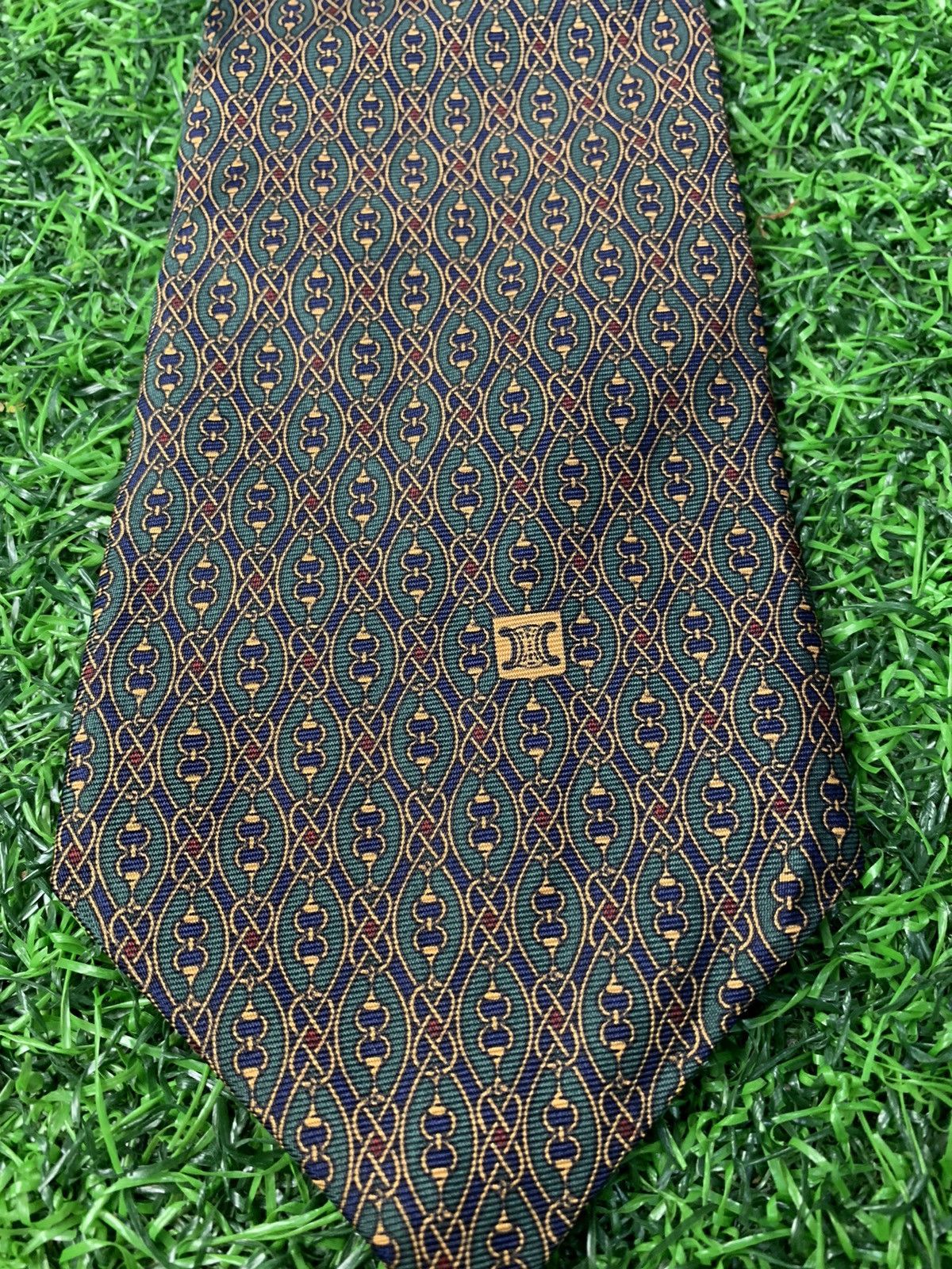 Celine Celine Paris Made in Spain Silk Neck Tie Size ONE SIZE - 2 Thumbnail