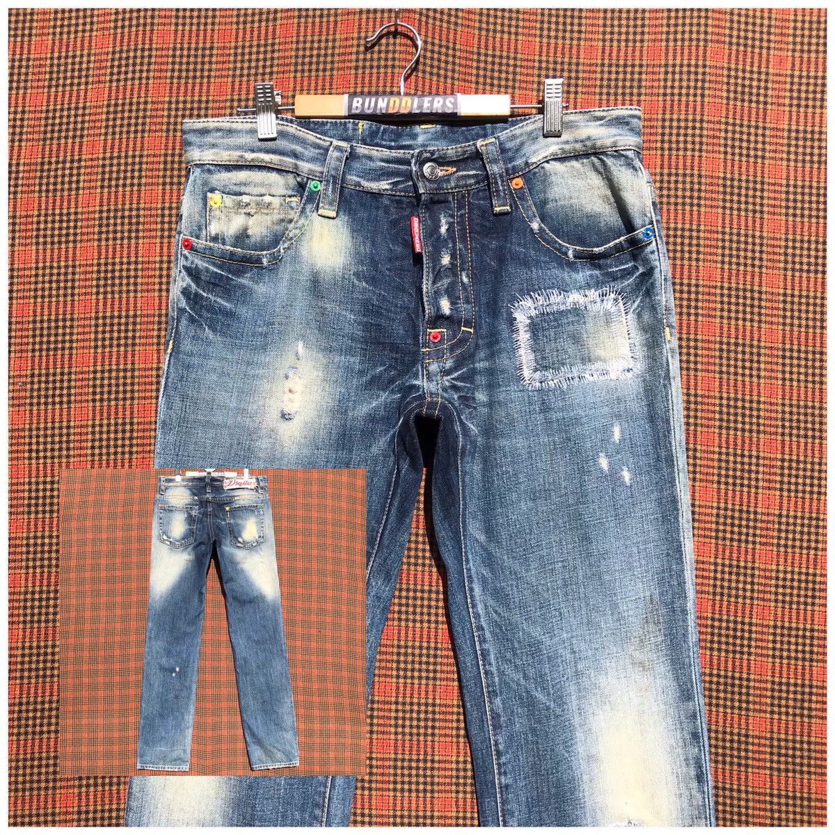 Dsquared2 🔥Distressed🔥Dsquared2 Distressed Denim Dsquared Jeans Size US 32 / EU 48 - 1 Thumbnail