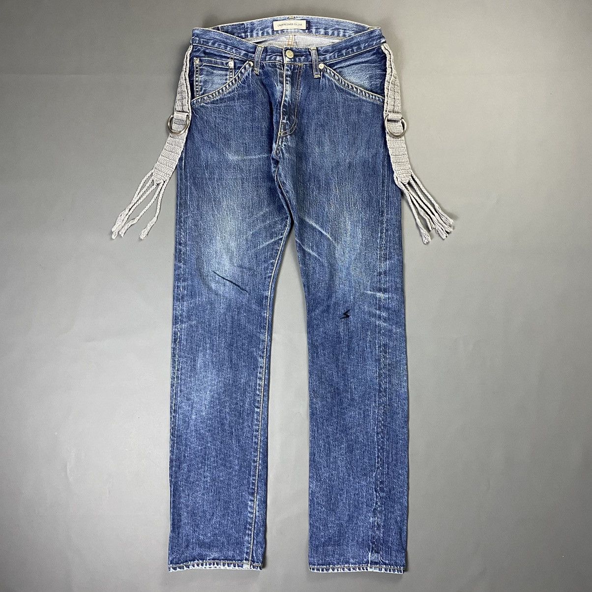 image of Undercover - S/s’08 ‘Summer Madness’ Tassel Denim Jeans, Men's (Size 30)