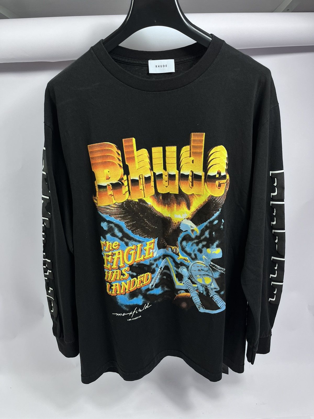 Maxfield Los Angeles × Rhude Eagle Print LS T-Shirt Size US M / EU 48-50 / 2 - 1 Thumbnail