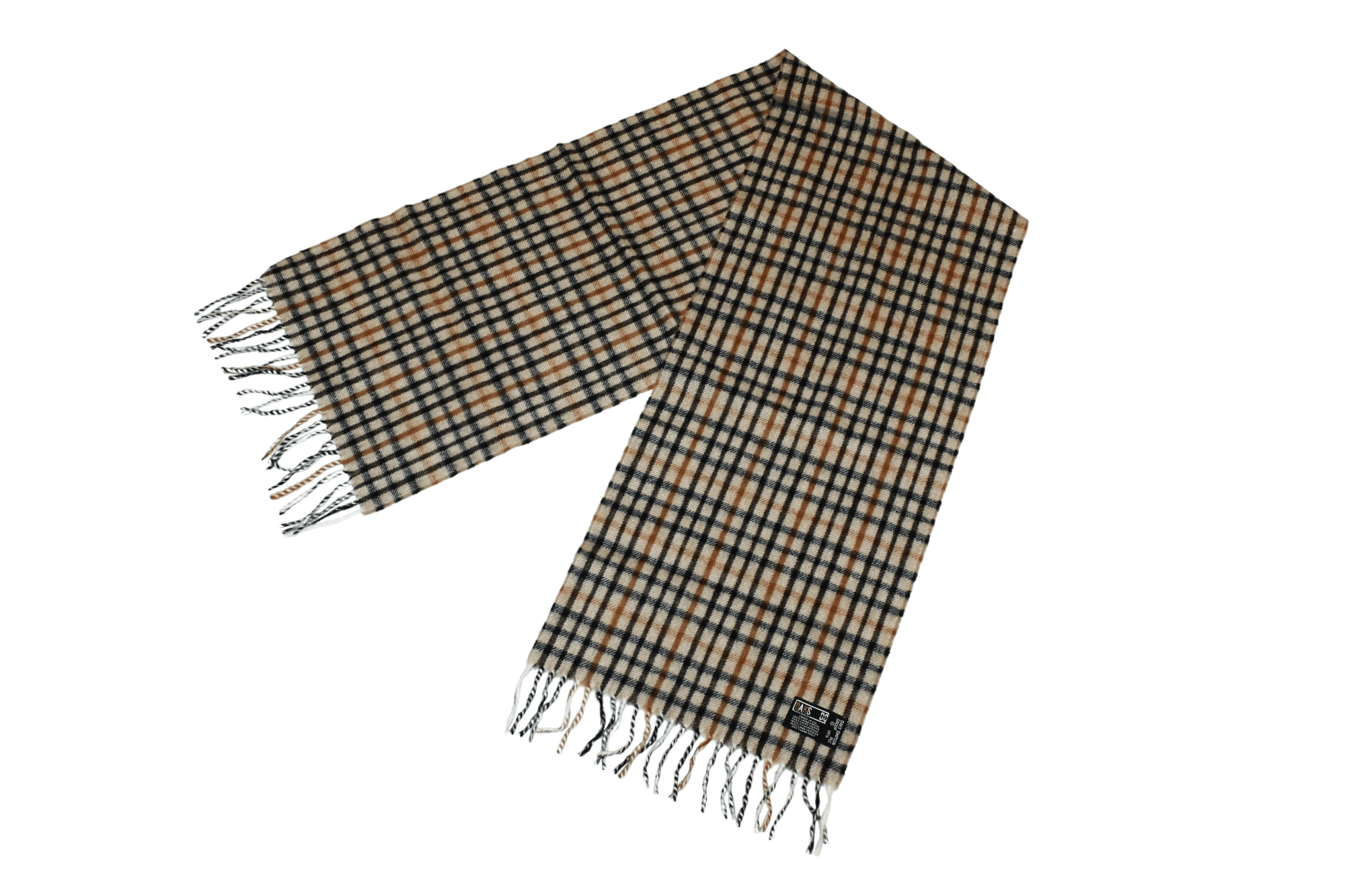 DAKS Daks London Iconic Country Checked Lambswool Scarf Size ONE SIZE - 2 Thumbnail
