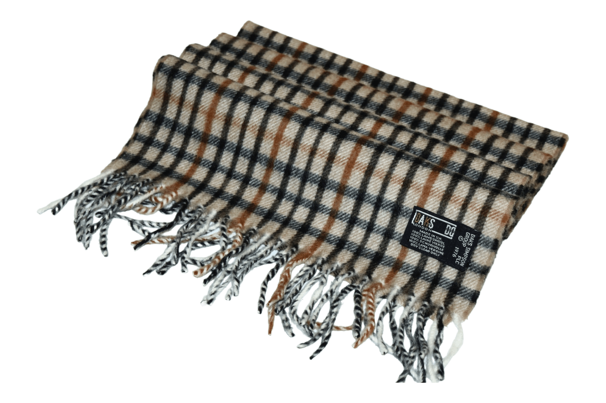DAKS Daks London Iconic Country Checked Lambswool Scarf Size ONE SIZE - 7 Thumbnail