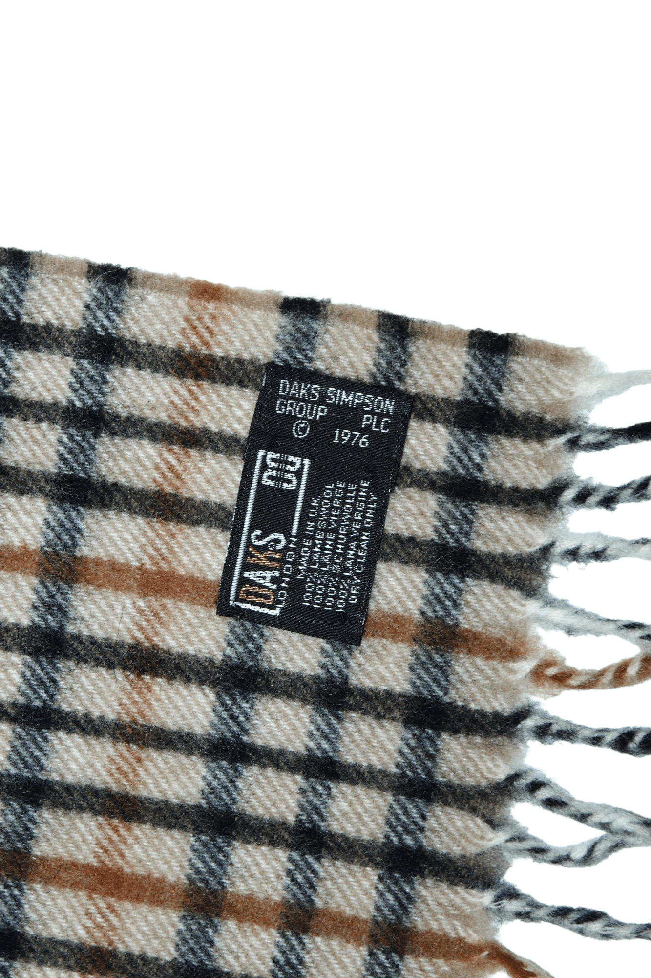 DAKS Daks London Iconic Country Checked Lambswool Scarf Size ONE SIZE - 4 Thumbnail