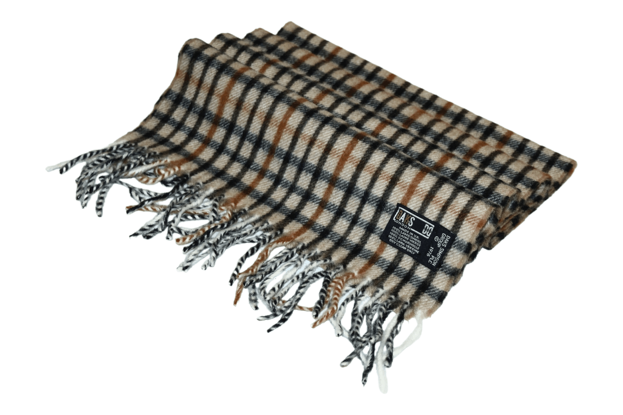 DAKS Daks London Iconic Country Checked Lambswool Scarf Size ONE SIZE - 1 Thumbnail