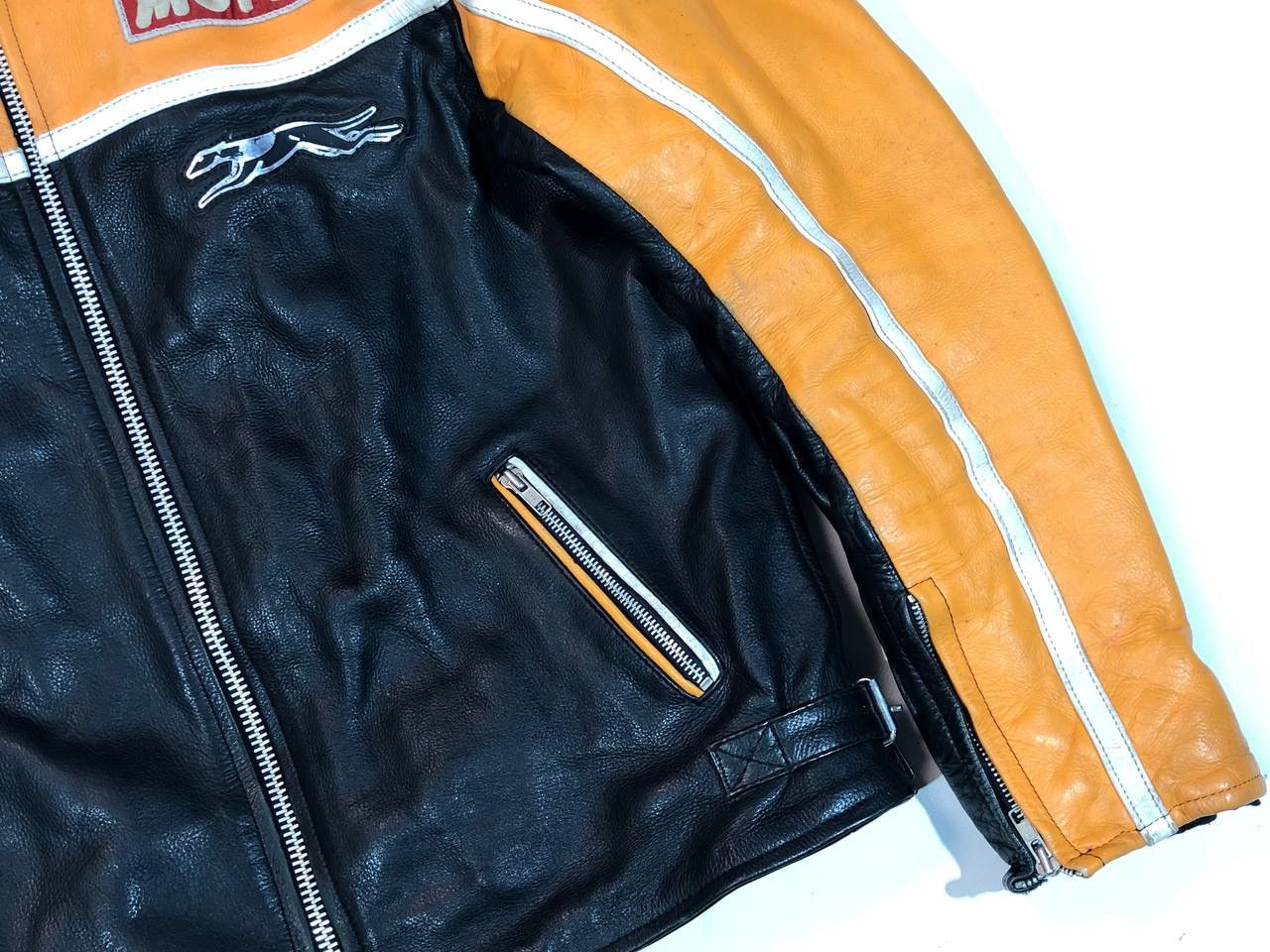 Hunter Hunter Moto Leather Jacket Vintage 90s Racing Size US XL / EU 56 / 4 - 7 Thumbnail