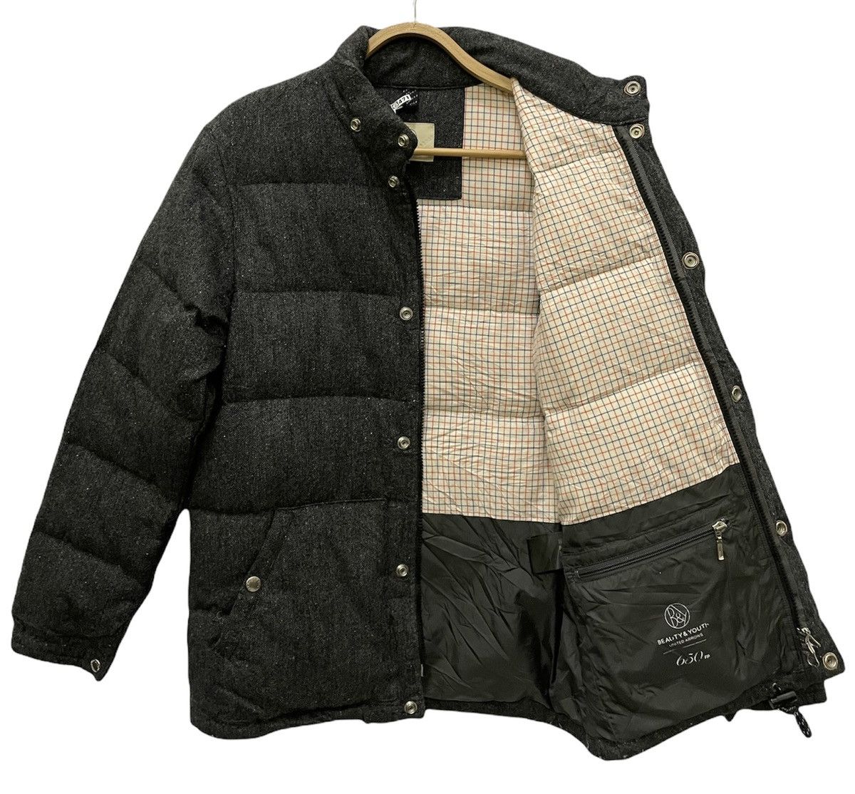 BEAUTY&YOUTH United Arrows Beauty & Youth Wool Cotton Puffer Jacket Size US M / EU 48-50 / 2 - 1 Thumbnail
