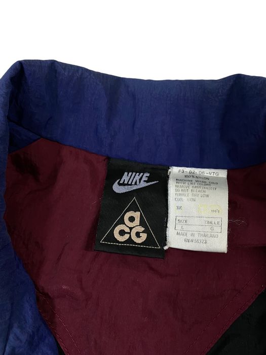 90s-00'S Nike ACG Windbreaker, Men's XXL polyester gray type Vintage Second Hand