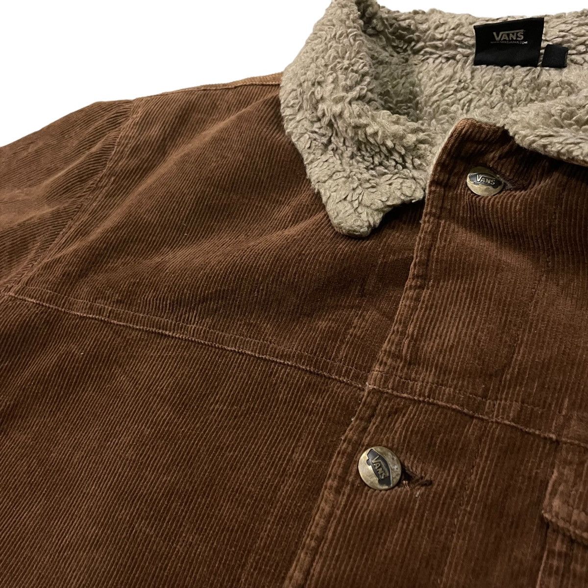 Vans Vans Corduroy Sherpa Fleece Buttons Jacket Size US L / EU 52-54 / 3 - 9 Thumbnail
