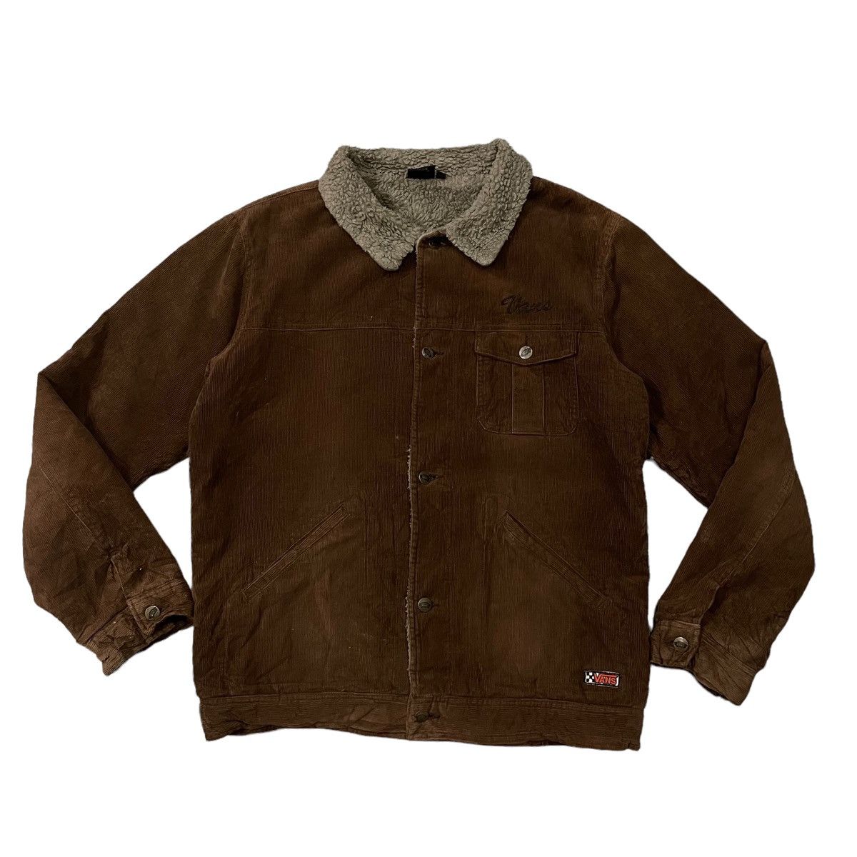Vans Vans Corduroy Sherpa Fleece Buttons Jacket Size US L / EU 52-54 / 3 - 1 Thumbnail