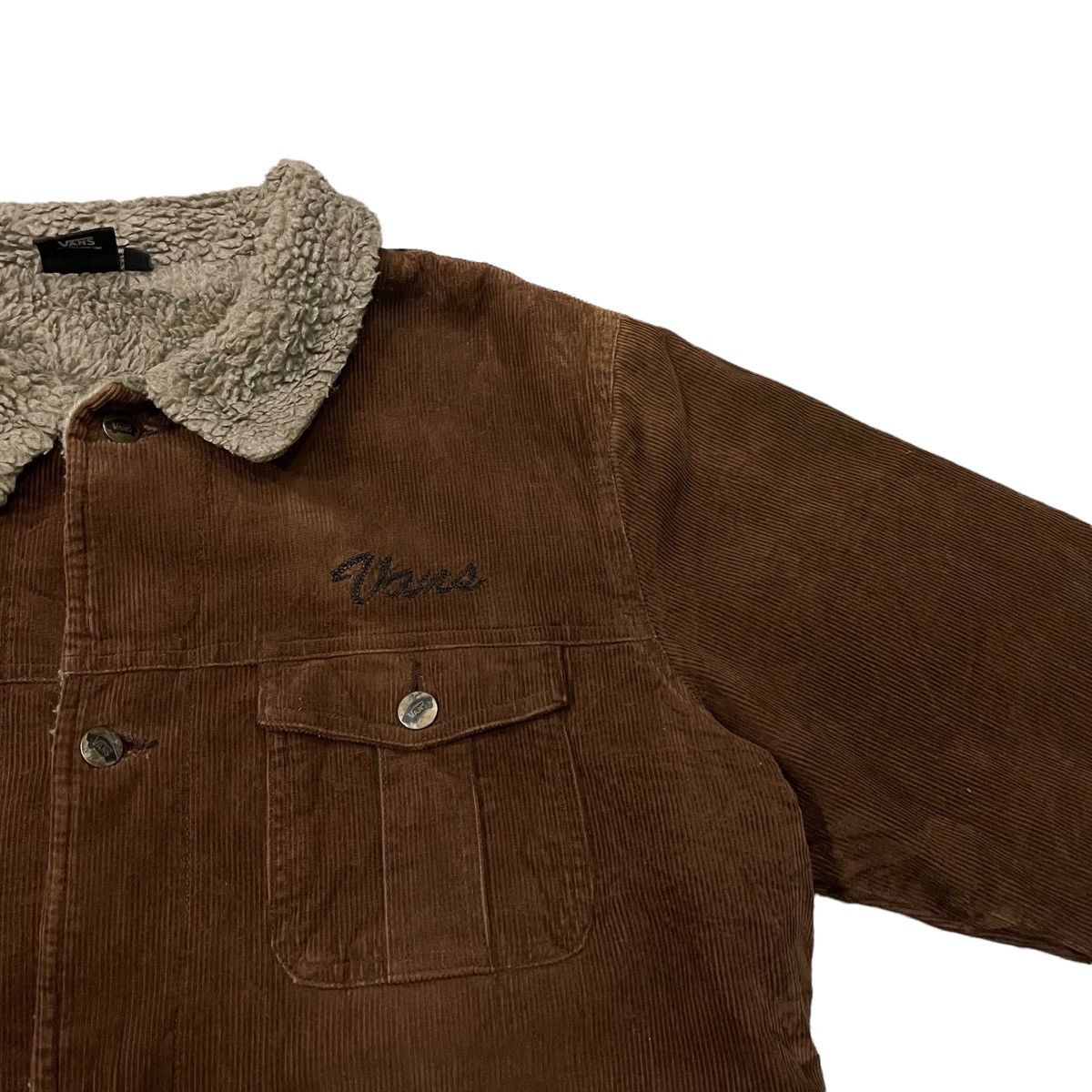 Vans Vans Corduroy Sherpa Fleece Buttons Jacket Size US L / EU 52-54 / 3 - 2 Thumbnail