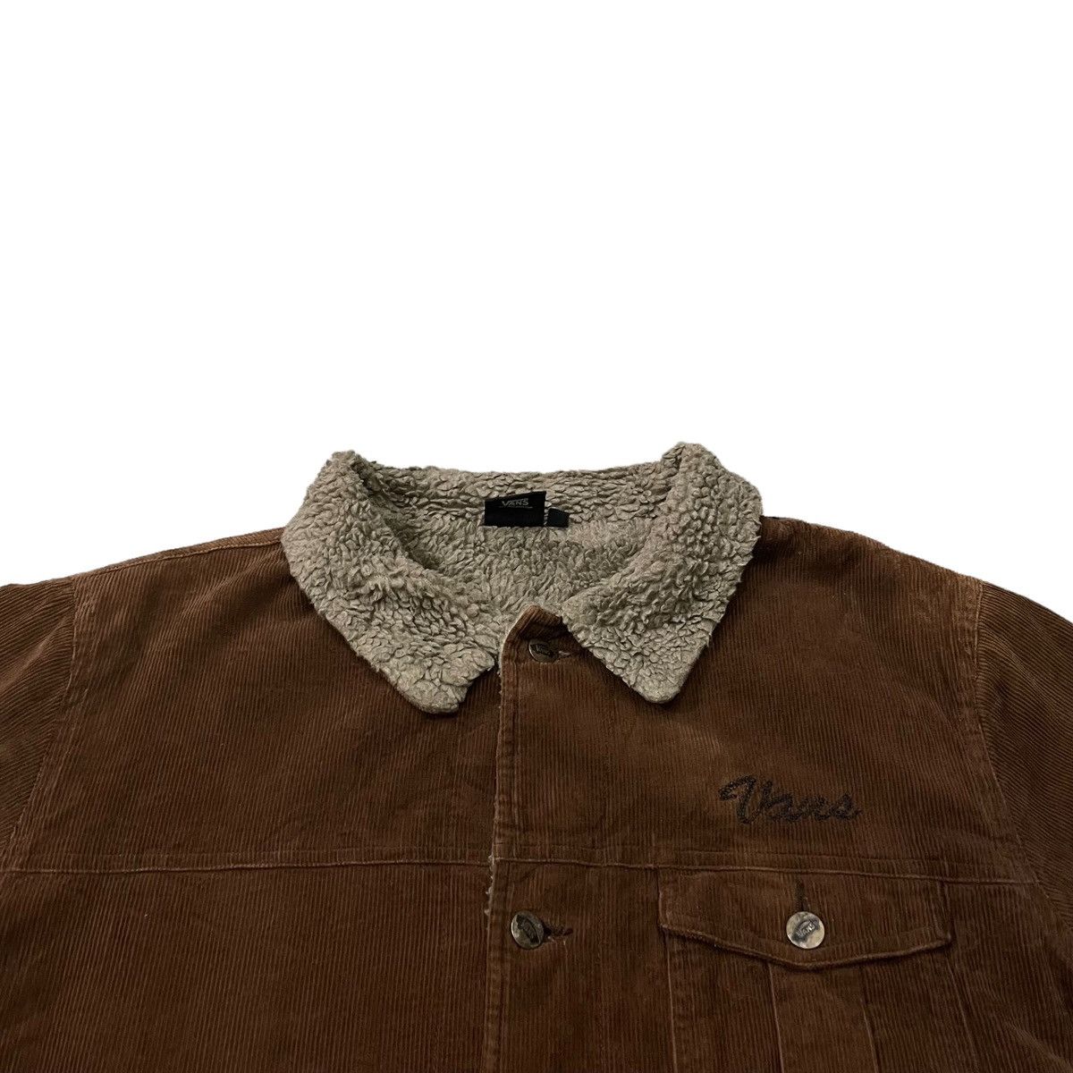 Vans Vans Corduroy Sherpa Fleece Buttons Jacket Size US L / EU 52-54 / 3 - 8 Thumbnail