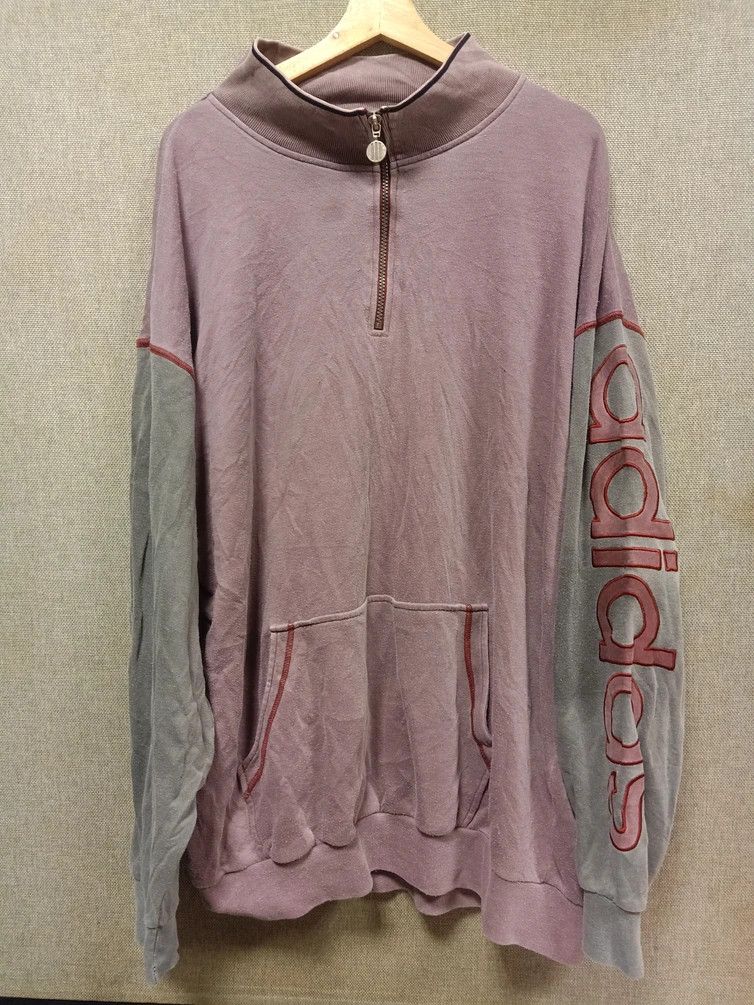 Adidas × Vintage vintage 90s sweatshirt adidas spell out embroidery Size US XXL / EU 58 / 5 - 1 Thumbnail