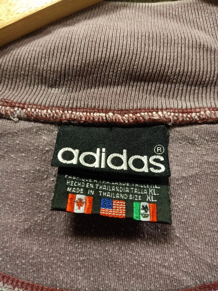 Adidas × Vintage vintage 90s sweatshirt adidas spell out embroidery Size US XXL / EU 58 / 5 - 4 Thumbnail