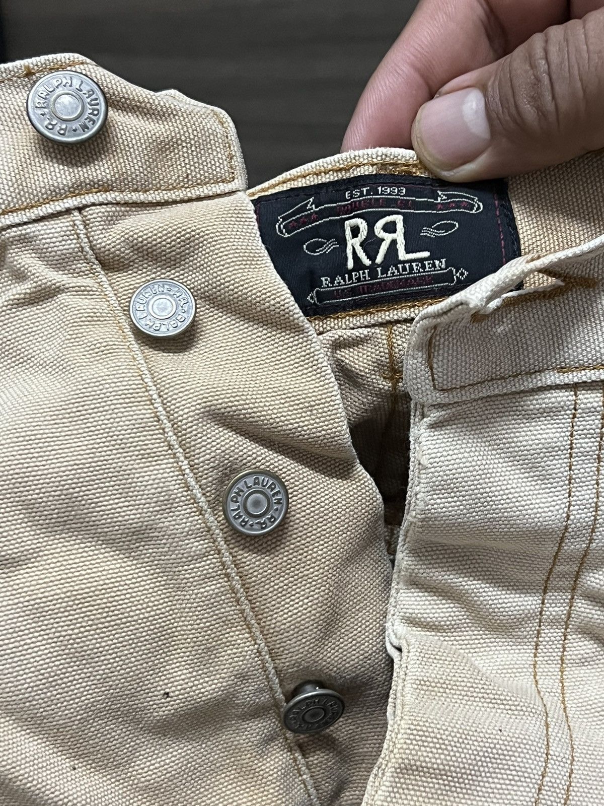 RRL Ralph Lauren RRL 90s multi poket cargo tactical brown vintage Size US 36 / EU 52 - 2 Thumbnail