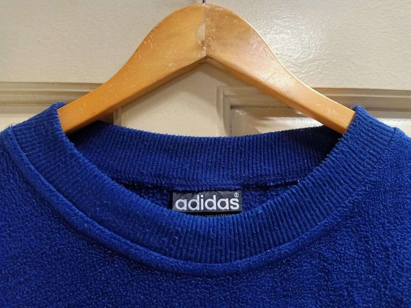 Adidas Vintage 90s sweatshirt adidas fleece spell out embroidery Size US L / EU 52-54 / 3 - 2 Thumbnail